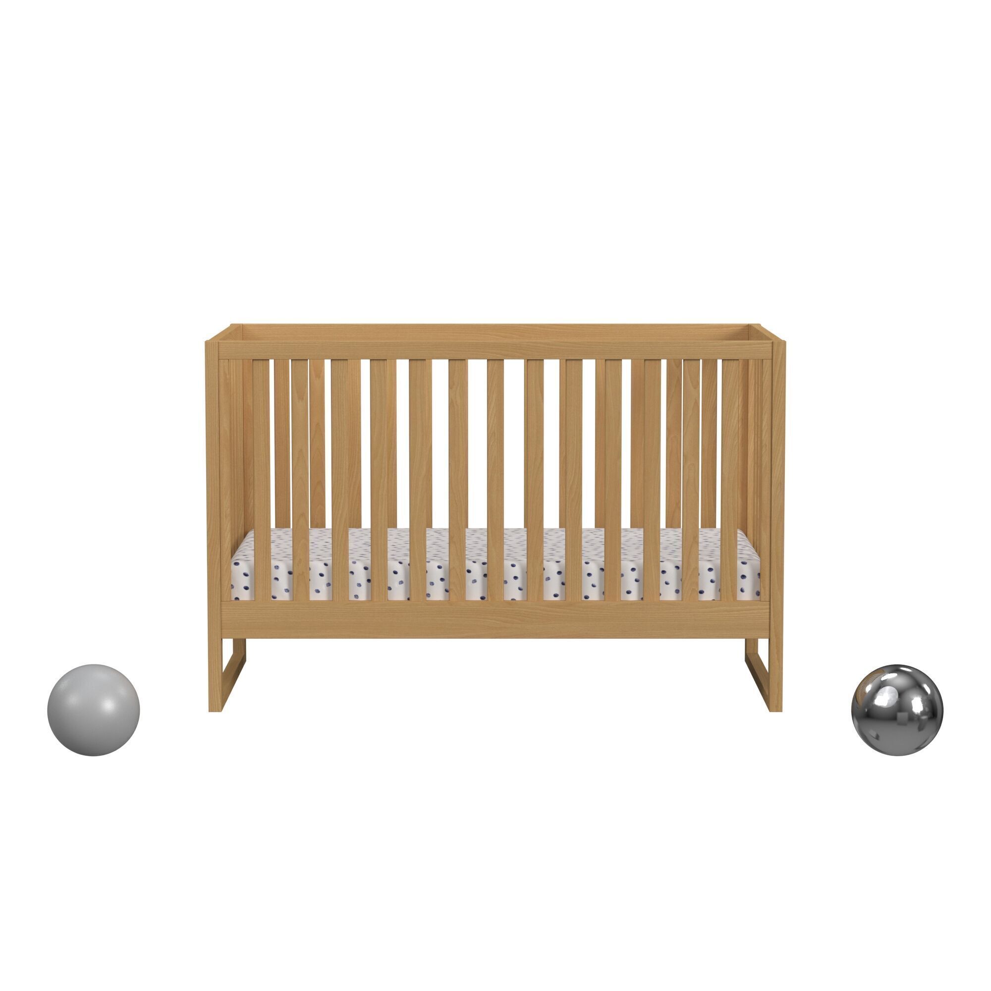 Hunter 3in1 Convertible Crib 3D model_1