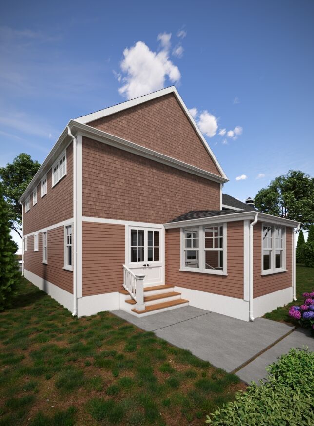 Set of 3 American Style Houses Architectural 3D Models 3D model_5