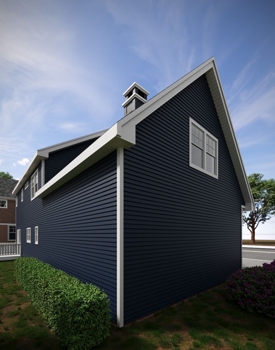 Set of 3 American Style Houses Architectural 3D Models 3D model_10