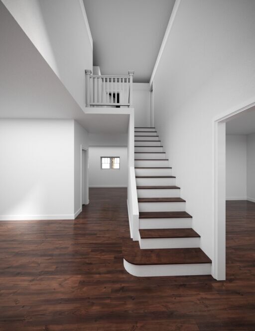 Set of 3 American Style Houses Architectural 3D Models 3D model_21