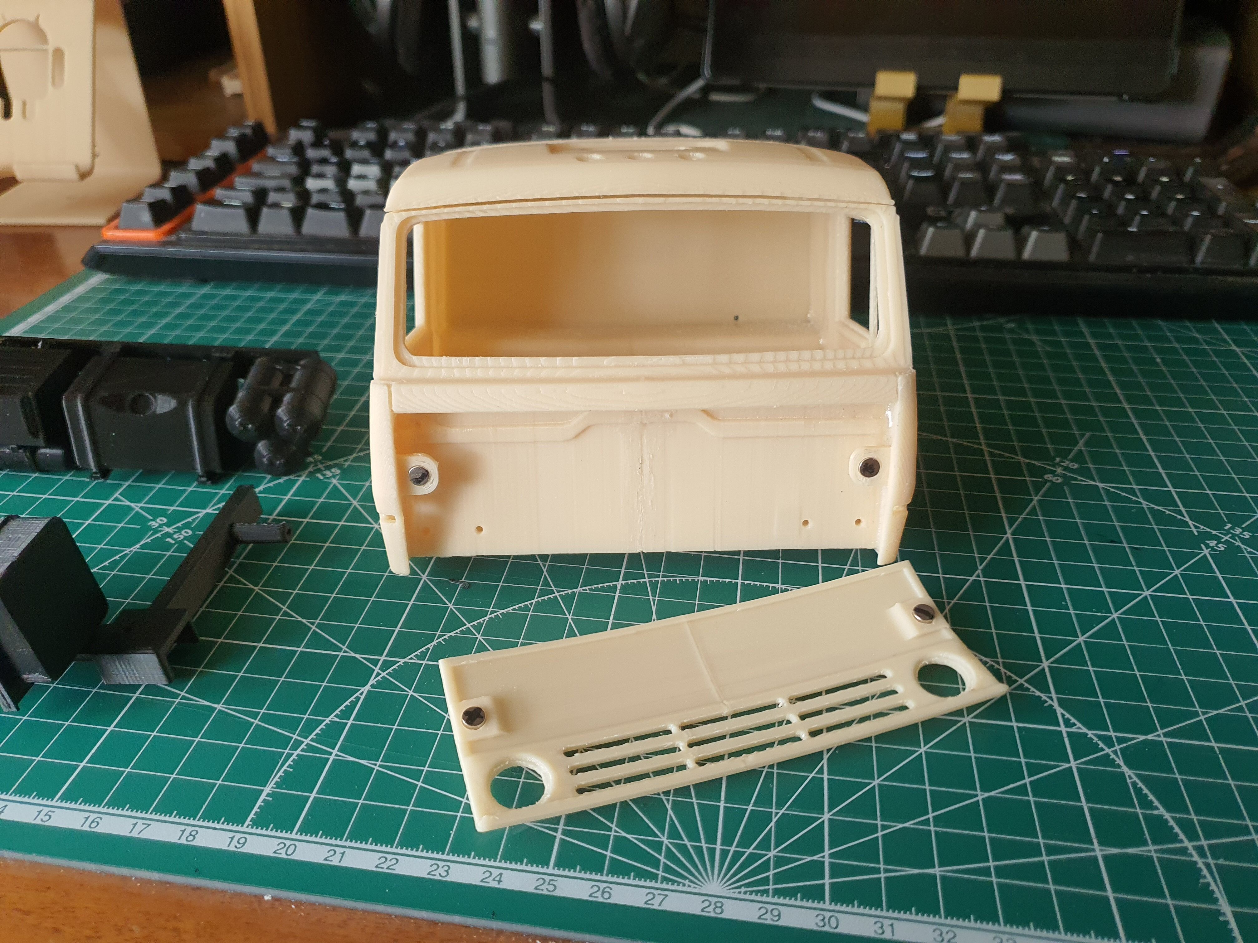 KAMAZ 5350 WPL  B36 Printable truck 3D print model_3