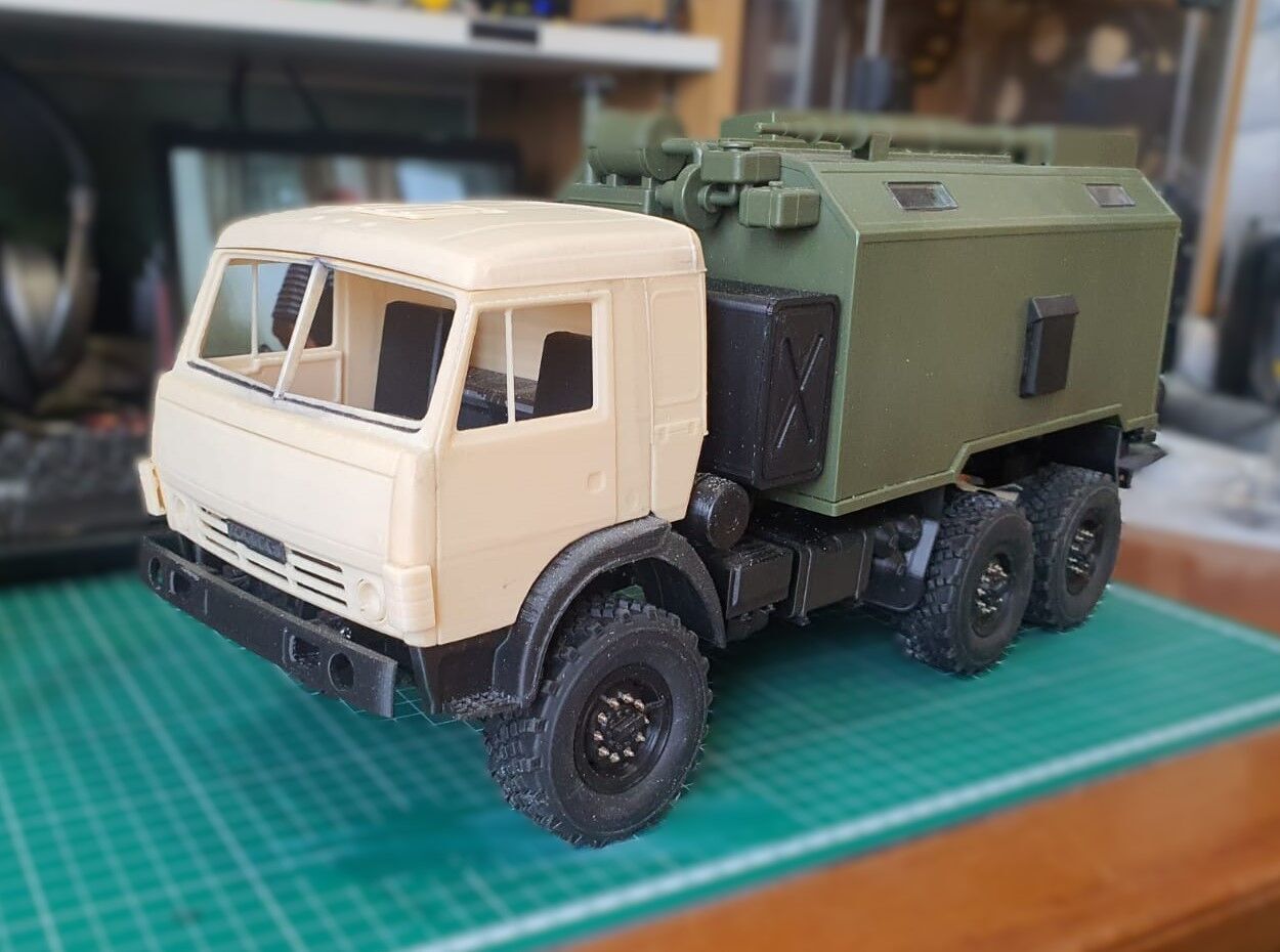 KAMAZ 5350 WPL  B36 Printable truck 3D print model_6