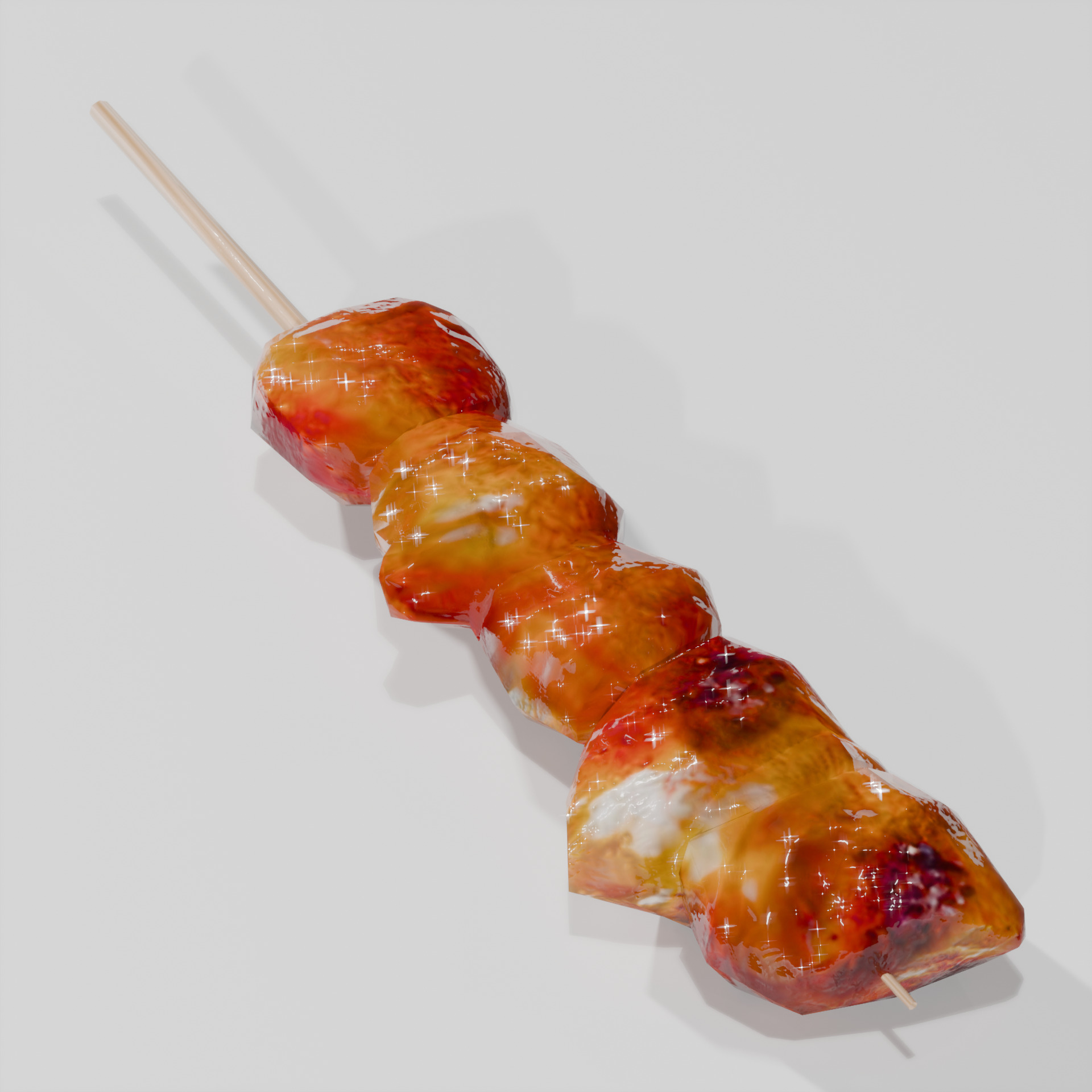 Yakitori Free Free low-poly 3D model_6