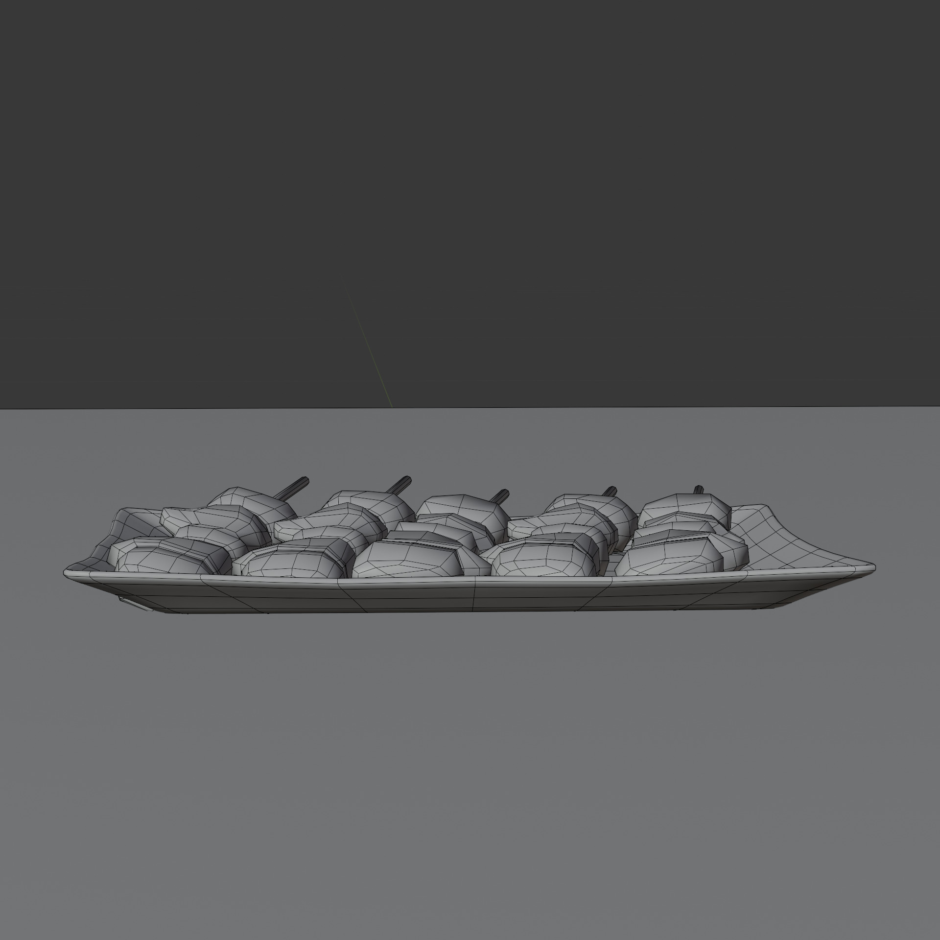 Yakitori Free Free low-poly 3D model_11