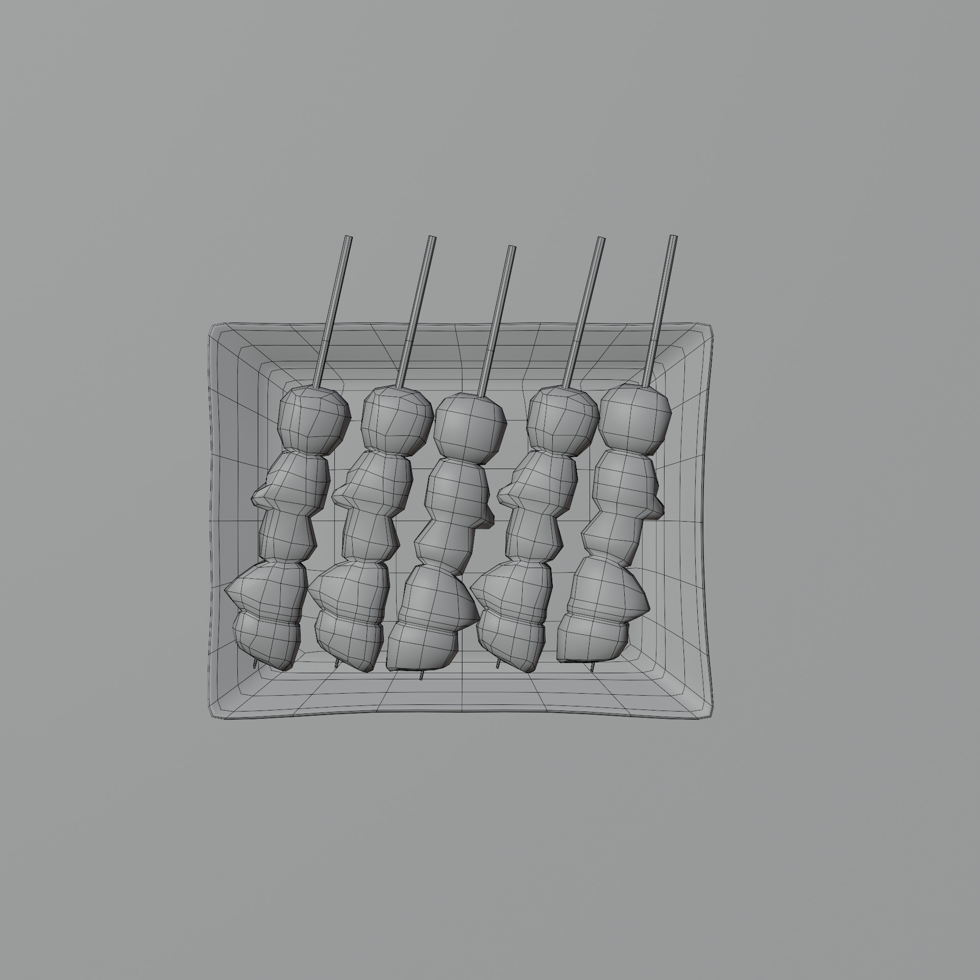 Yakitori Free Free low-poly 3D model_10