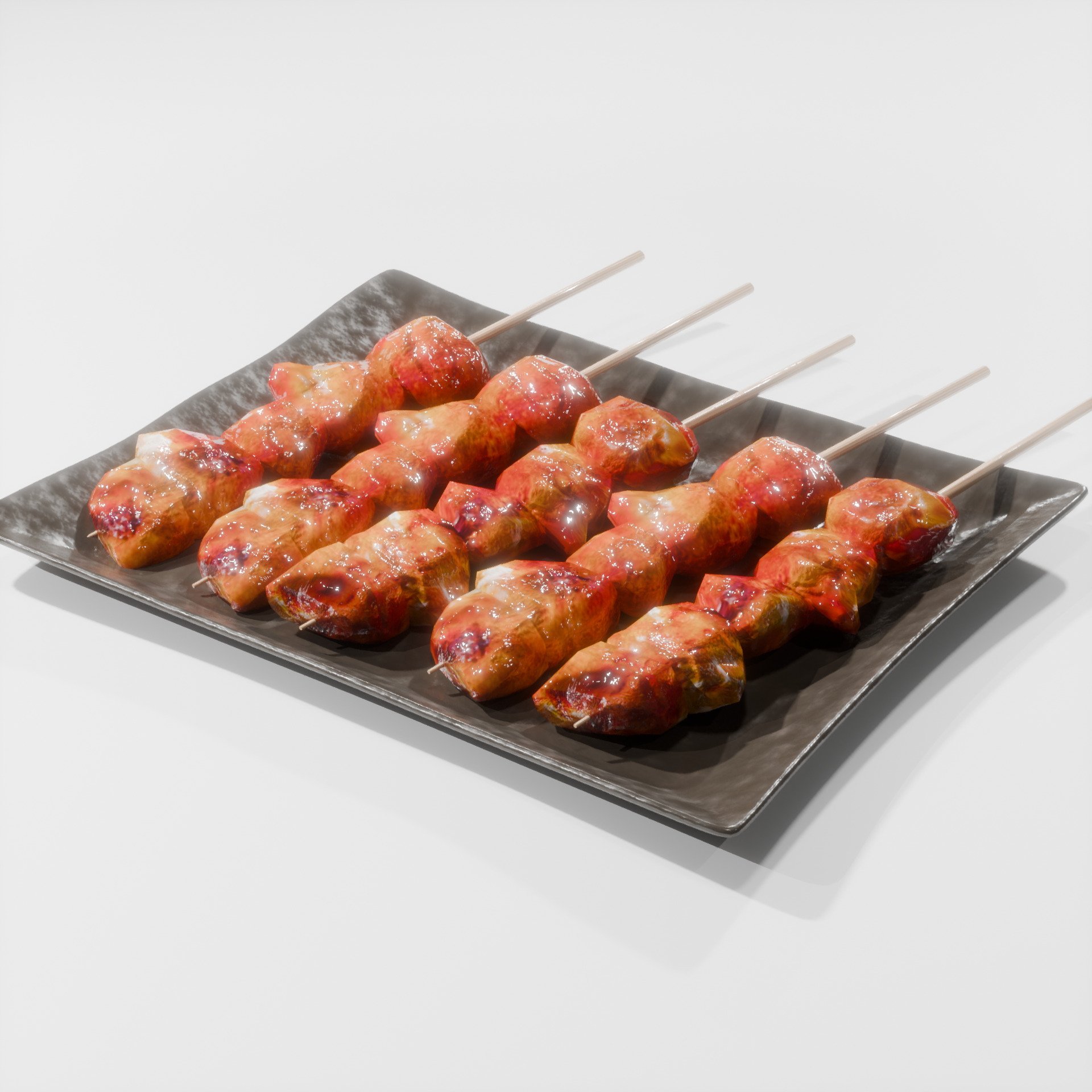 Yakitori Free Free low-poly 3D model_1