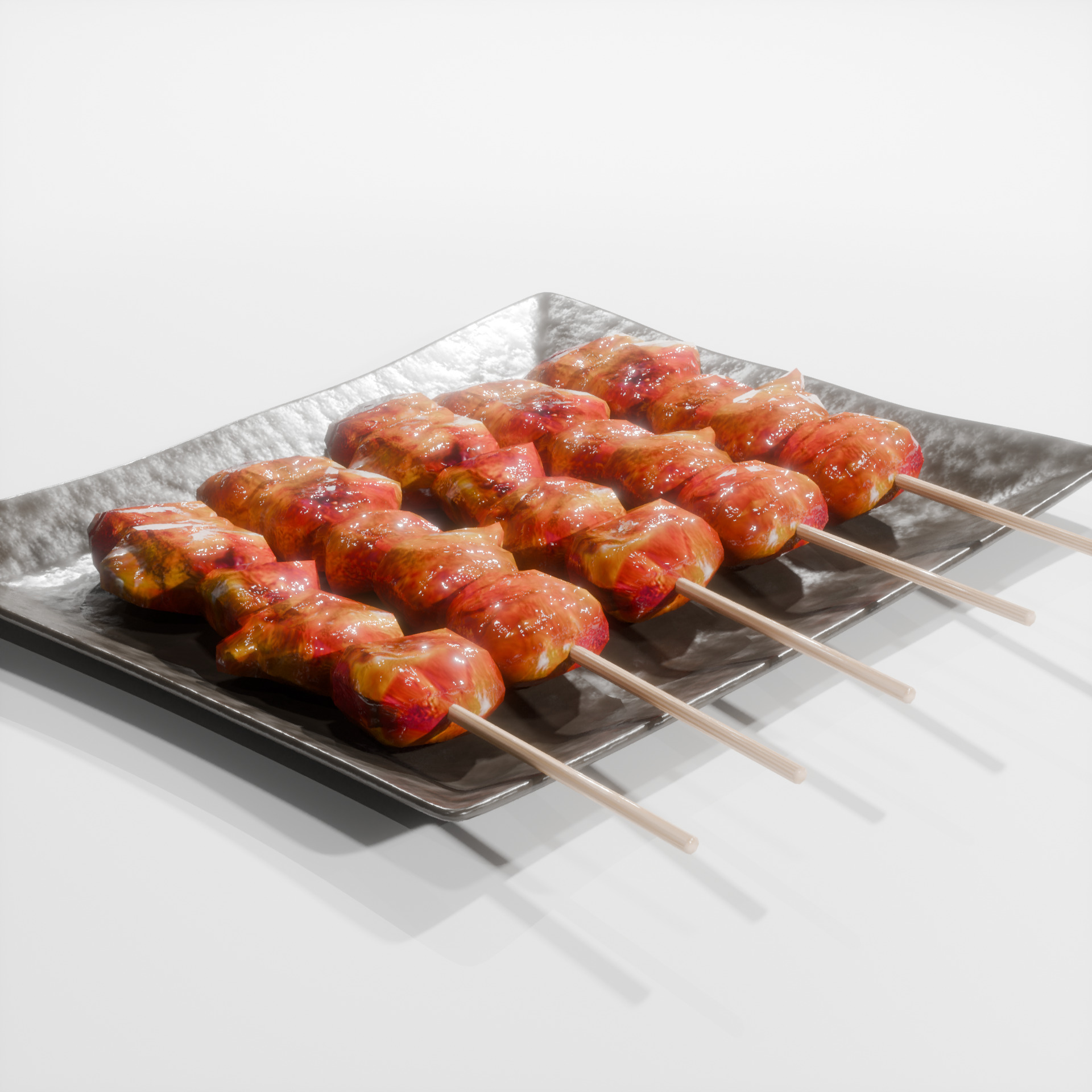 Yakitori Free Free low-poly 3D model_2