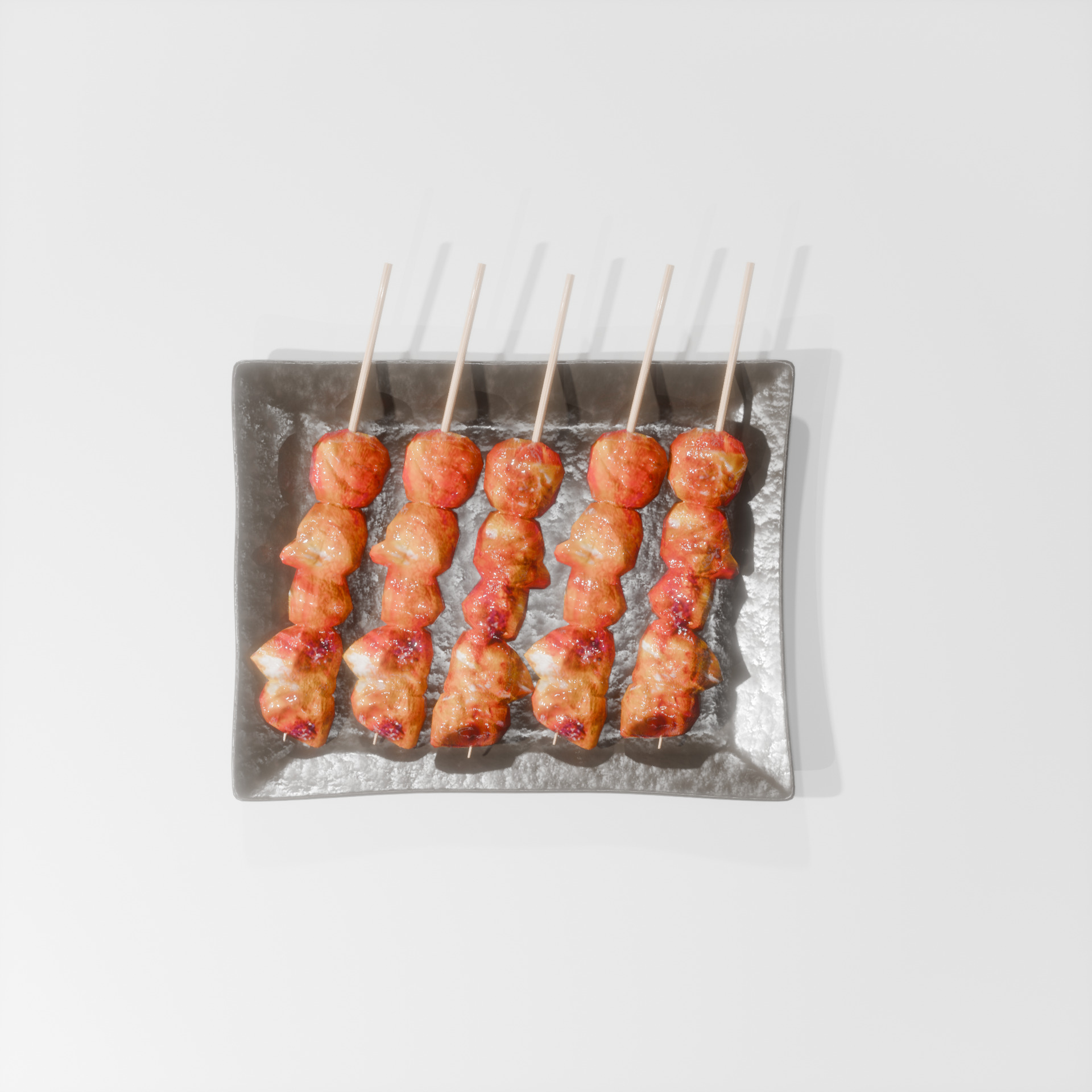Yakitori Free Free low-poly 3D model_4