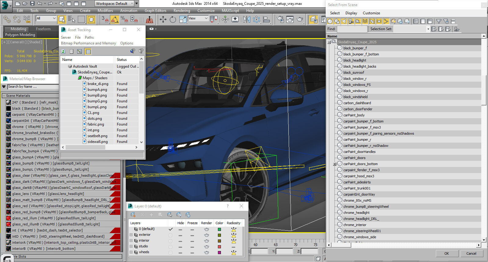 Skoda Enyaq Coupe 2025 3D model_29