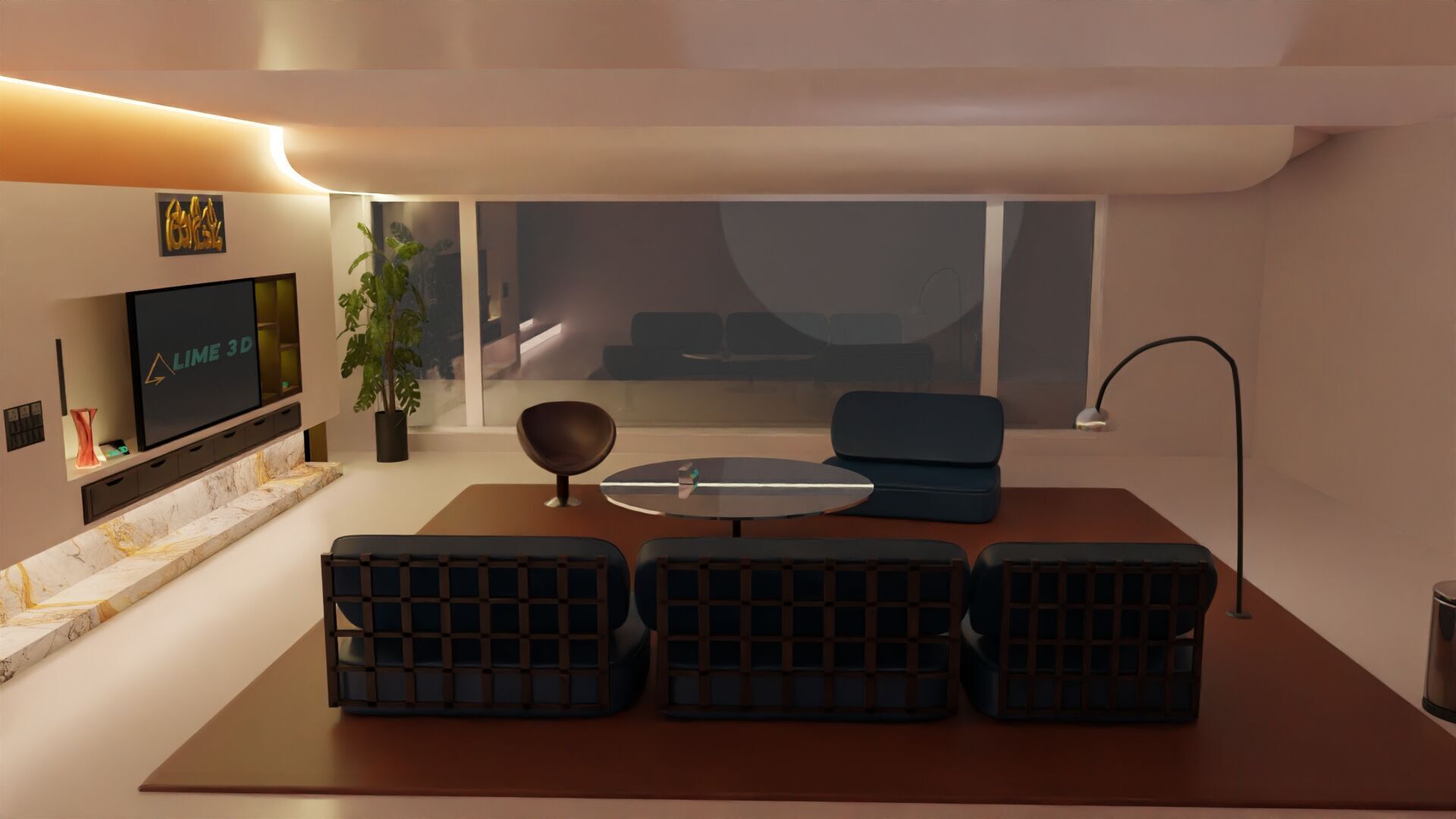 High-Quality Luxury House 3D Model  Modern Architectural Design 3D model_4