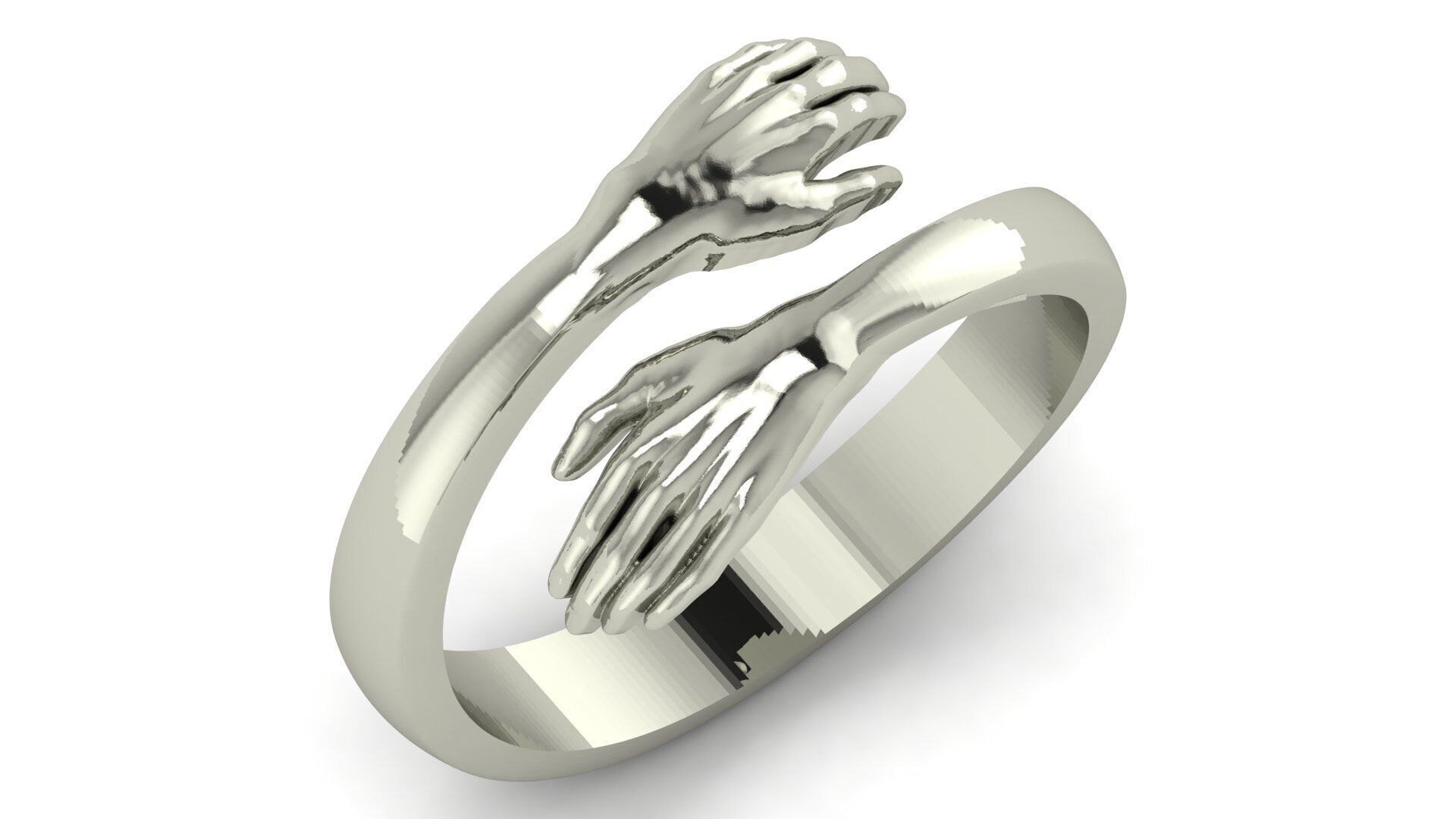 Resizeable Hug Ring 3D Printable Model 3D print model_2