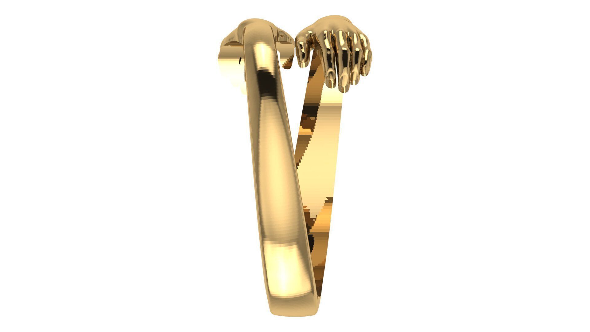 Resizeable Hug Ring 3D Printable Model 3D print model_5