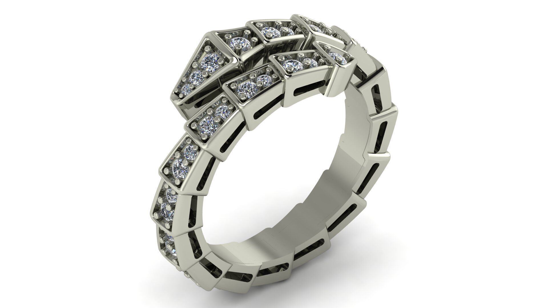 Serpant Ring-Printable Model 3D print model_2