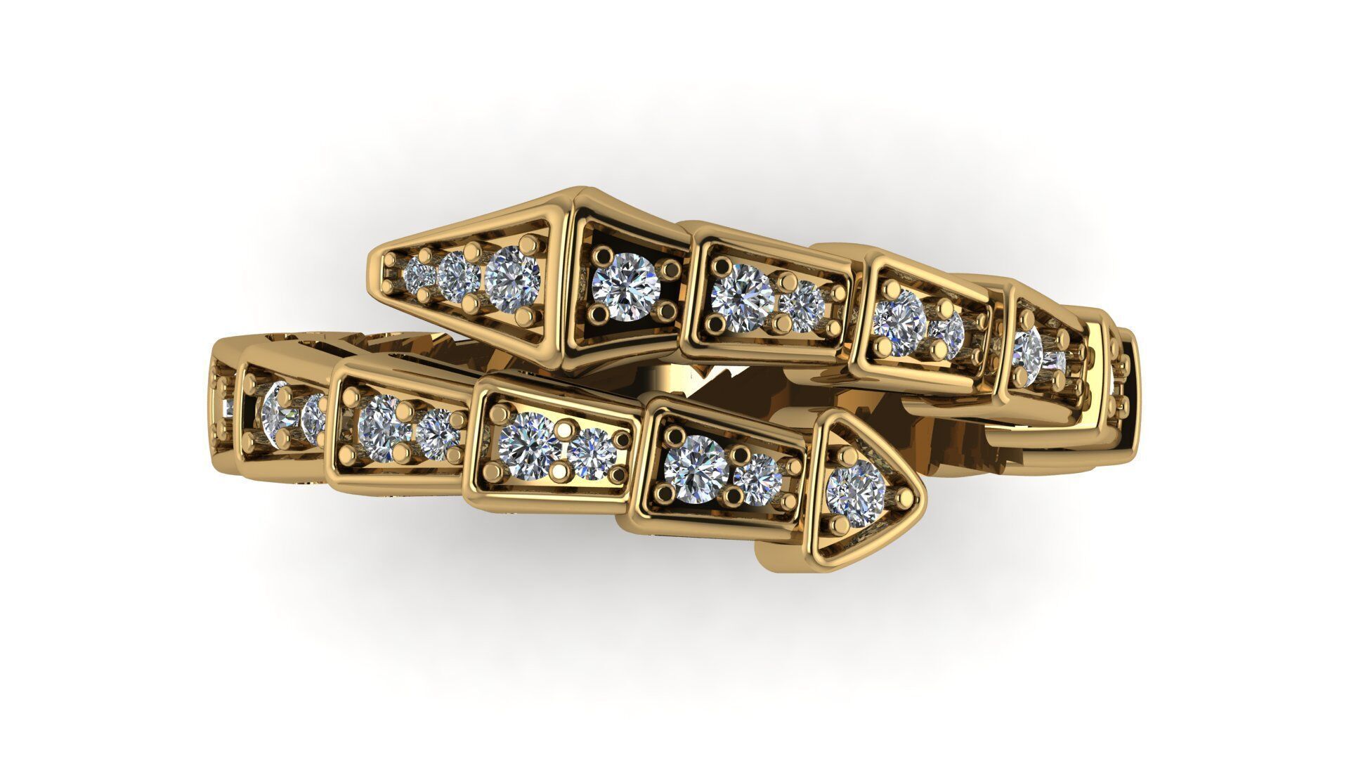 Serpant Ring-Printable Model 3D print model_6