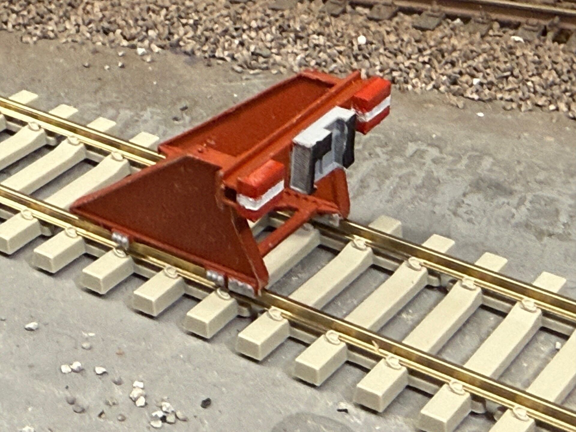 OO Model Railway Modern Friction Buffer Stops V1 3D print model_12