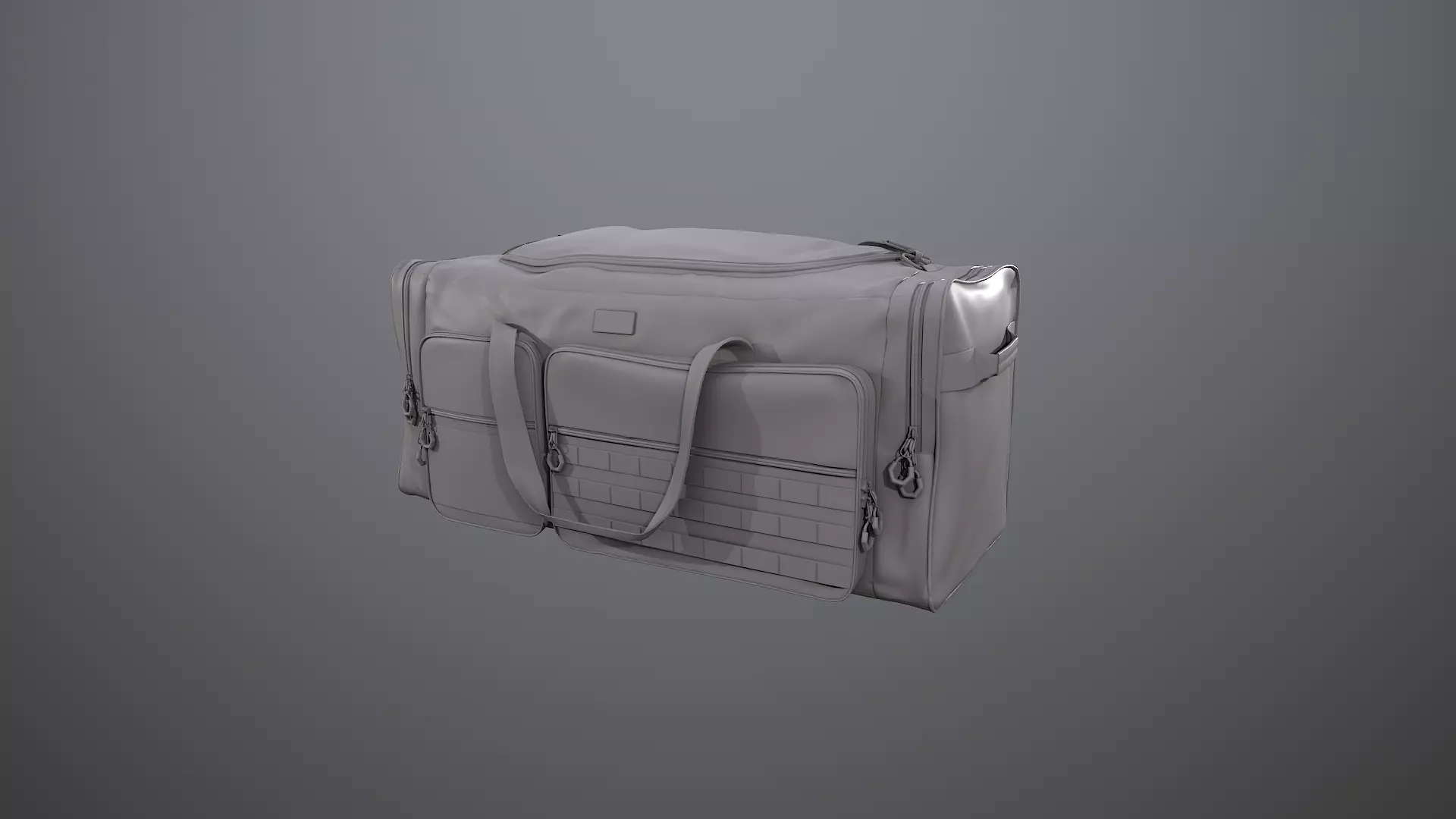 Hand bag Low-poly 3D model_0