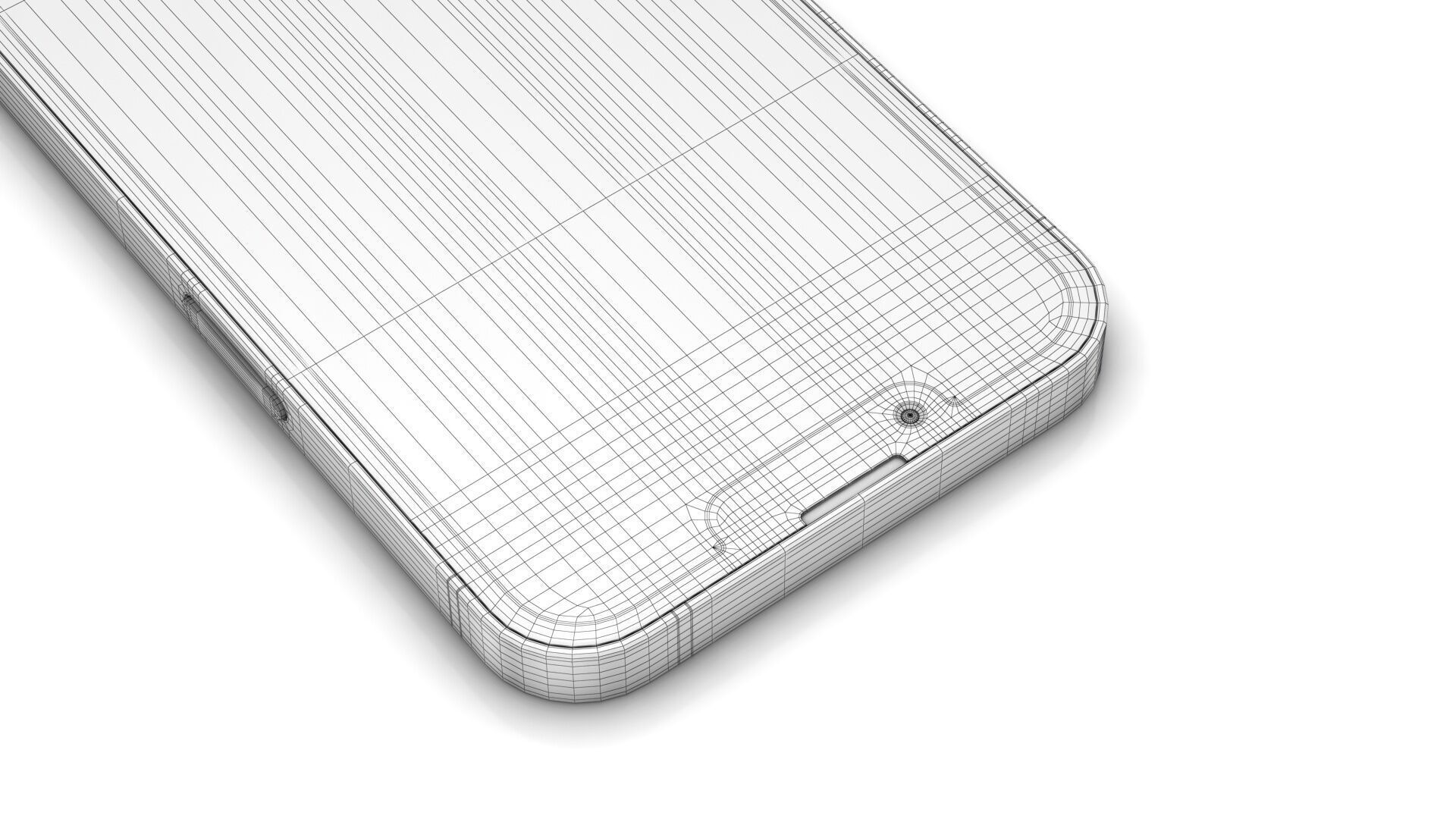 Apple iPhone 16e Low-poly 3D model_23