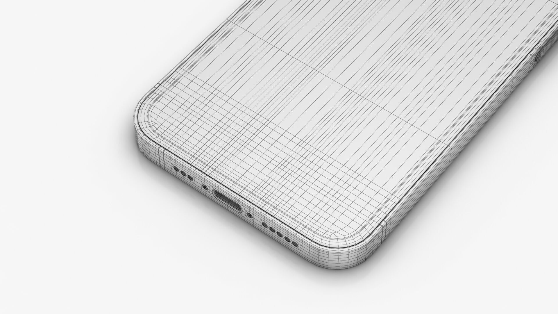 Apple iPhone 16e Low-poly 3D model_22