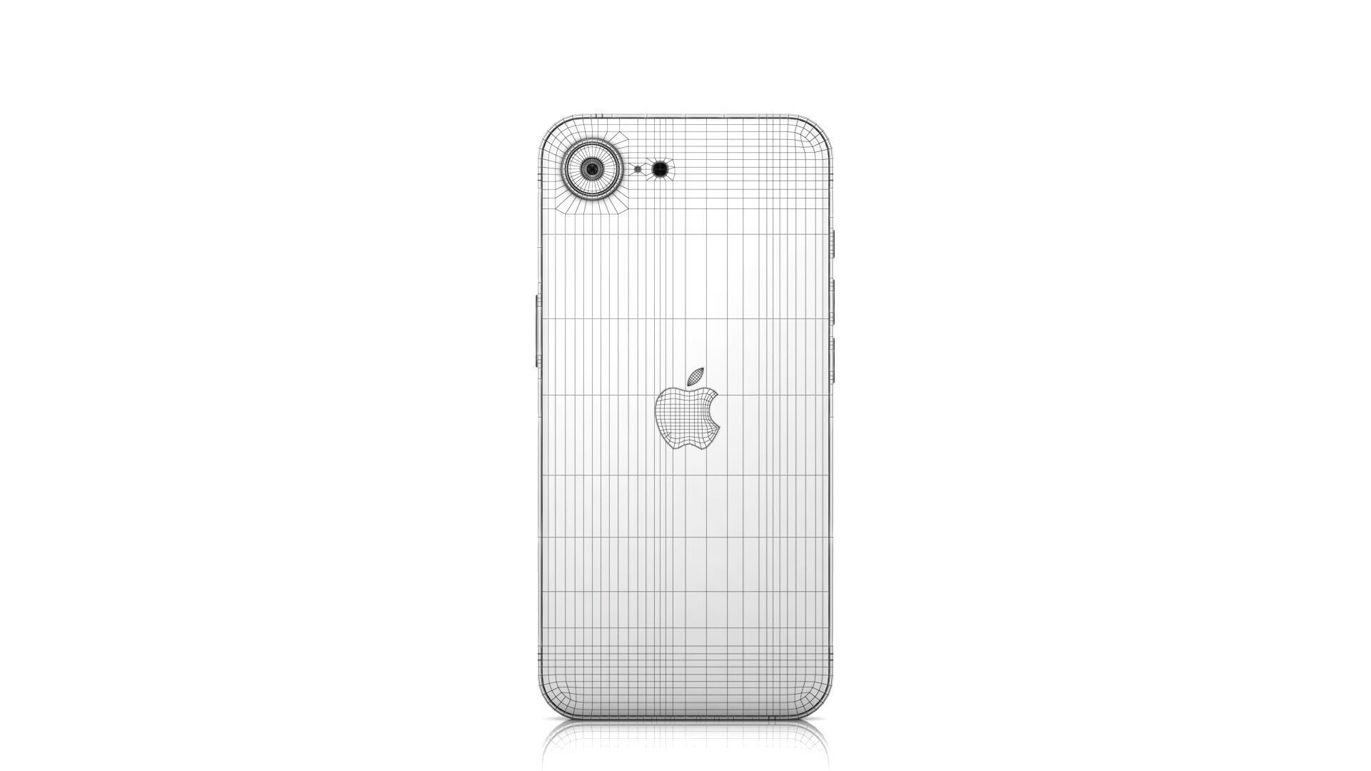 Apple iPhone 16e Low-poly 3D model_15