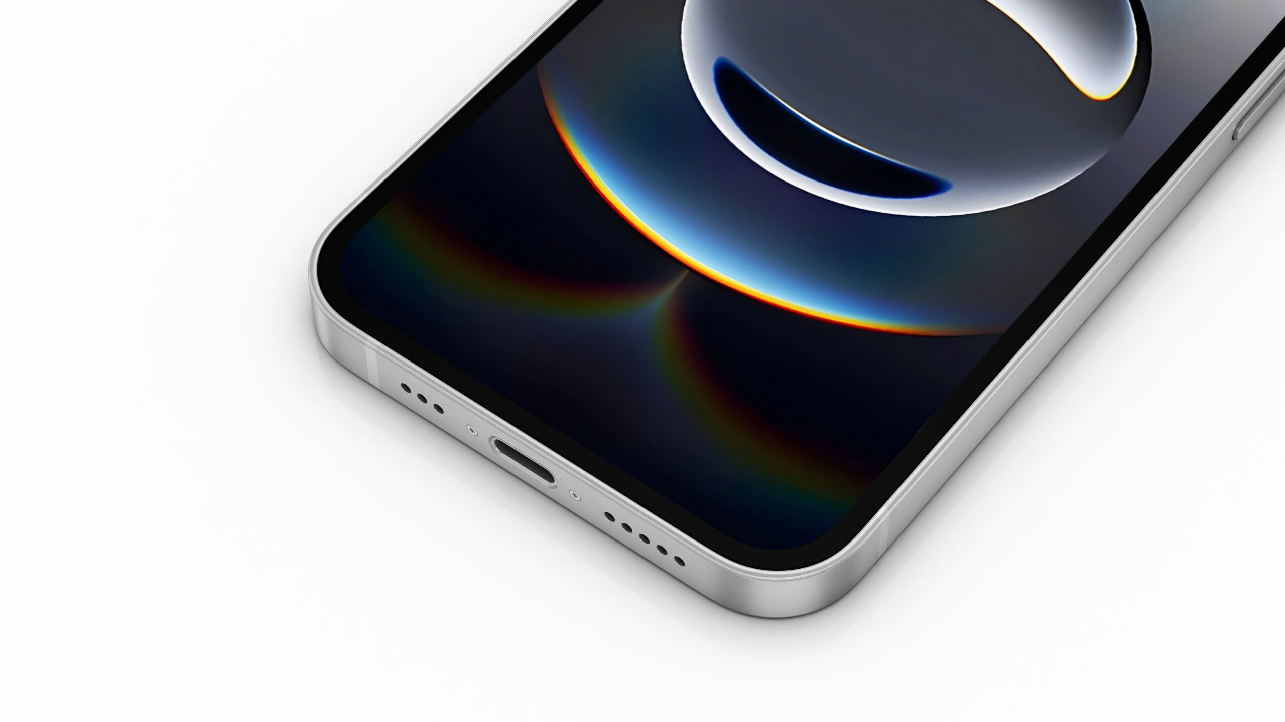 Apple iPhone 16e Low-poly 3D model_9