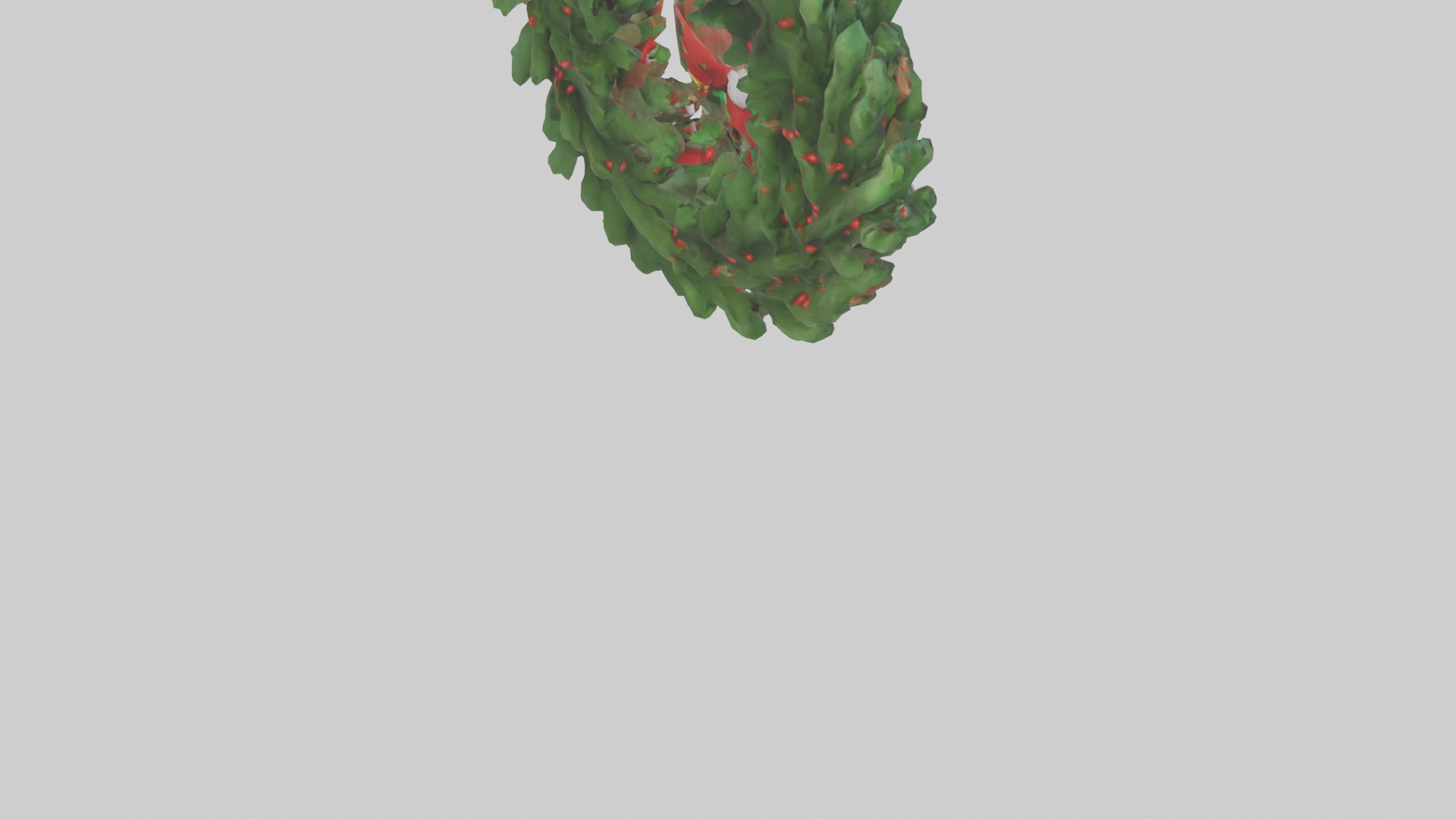 Cartoon Christmas Wreath model 3D model_4