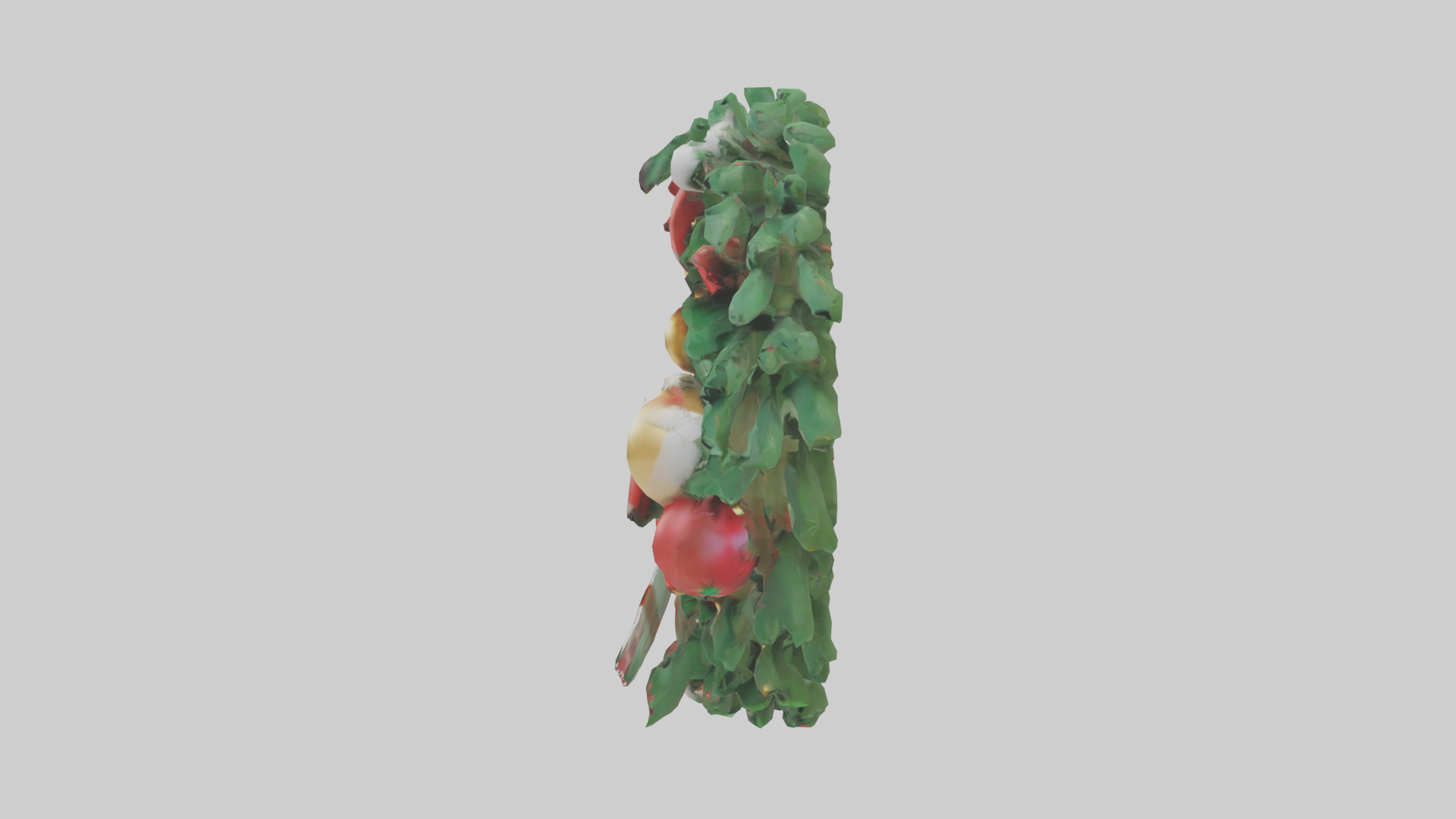 Cartoon Christmas Wreath model 3D model_12