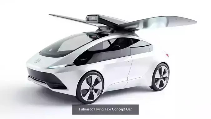 Futuristic Taxi Concepts Pack 3D Model Collection