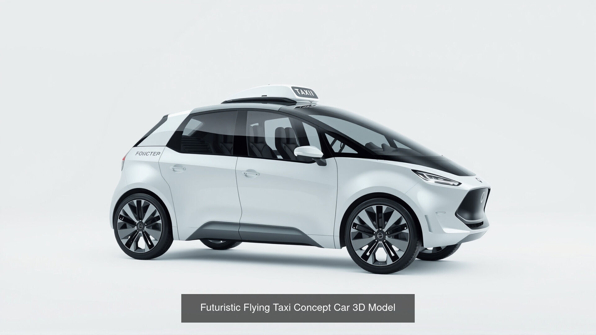 Futuristic Taxi Concepts Pack 3D Model Collection_1