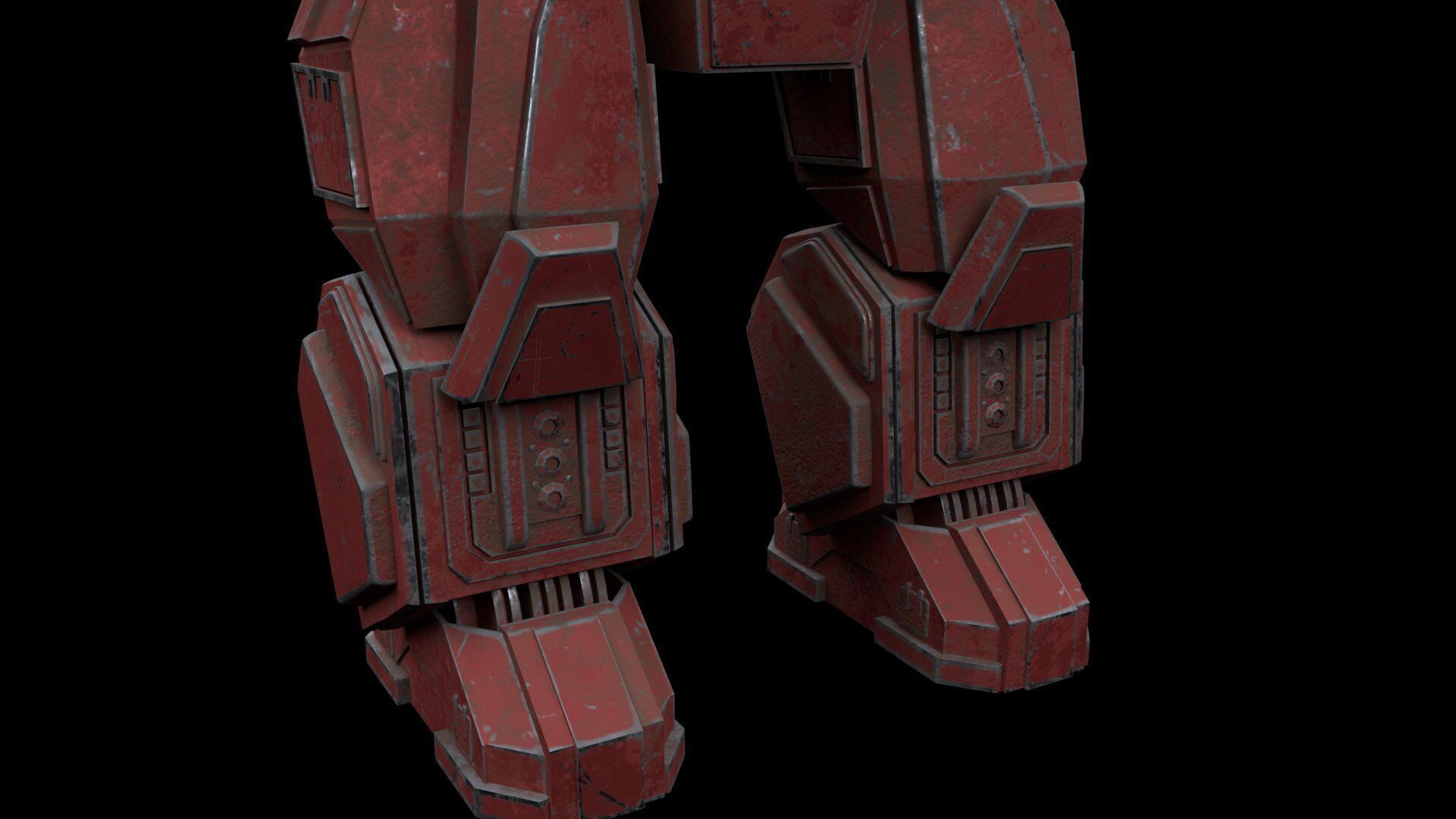 Robot pbr Low-poly 3D model_12