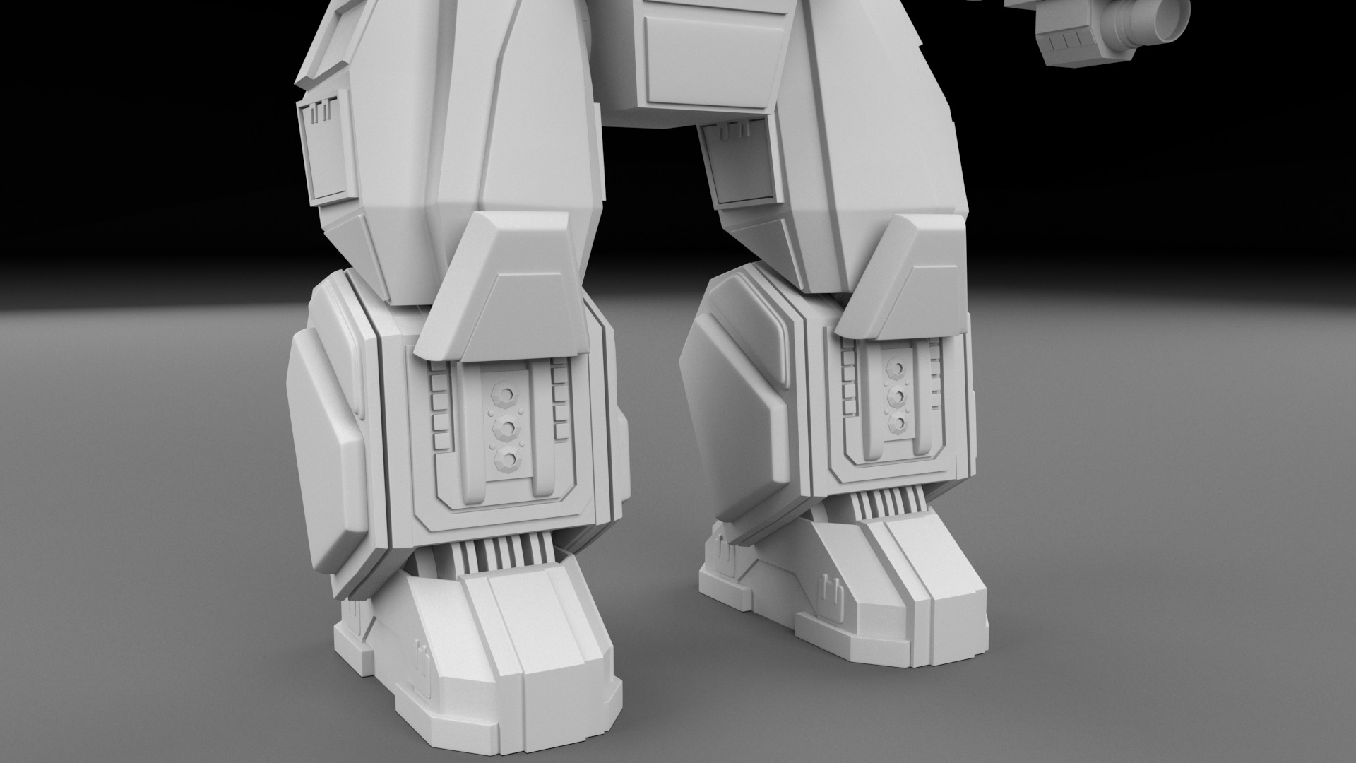 Robot pbr Low-poly 3D model_27
