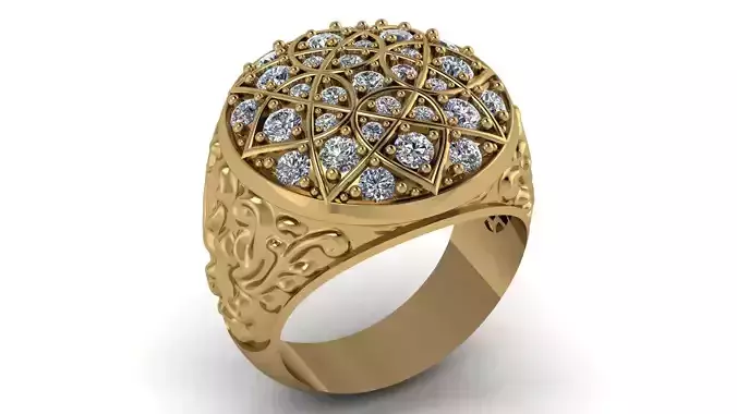 Ring005 Mens ring 3D Printable Model