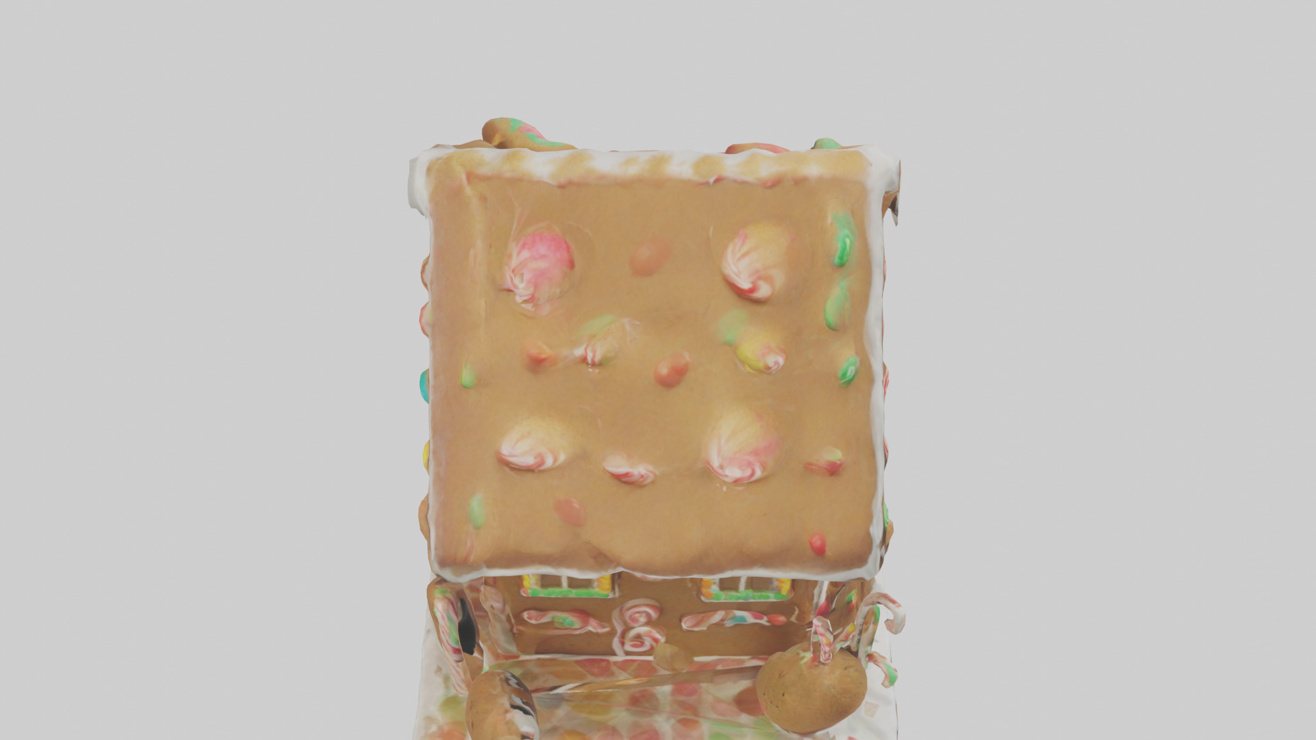 Cartoon Gingerbread House model 3D model_18