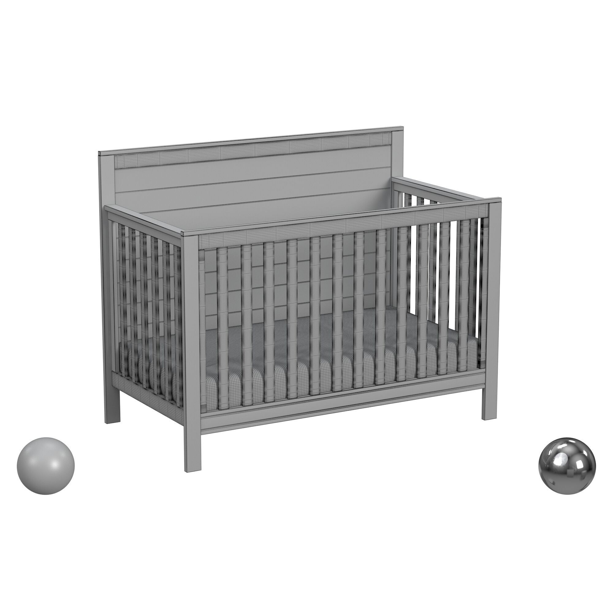 Fairway 4n1 Crib 3D model_3