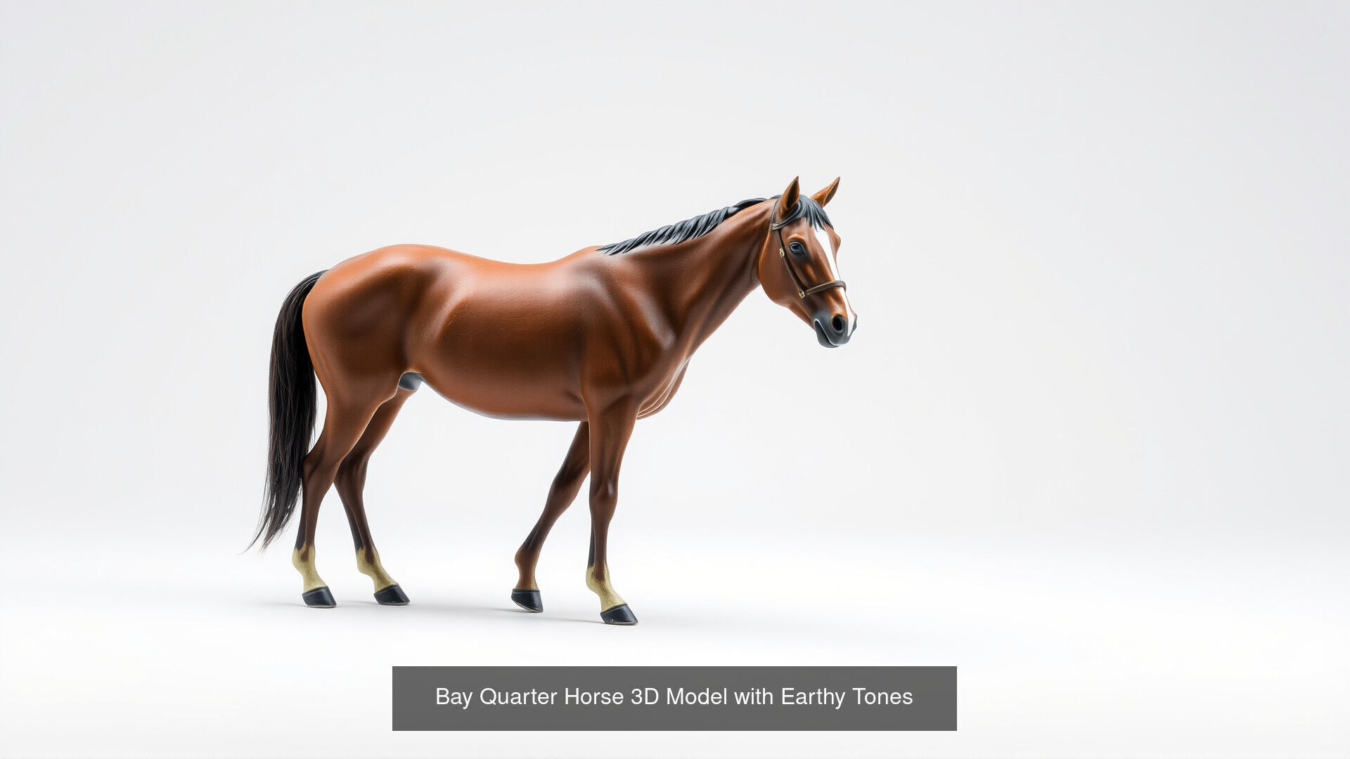 Horses of Different Breeds Pack 3D Model Collection_12