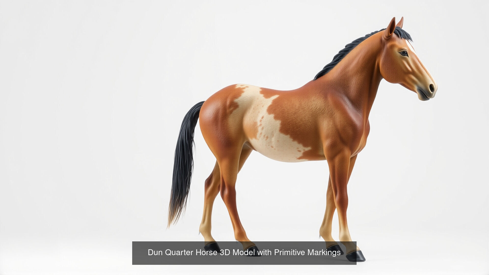 Horses of Different Breeds Pack 3D Model Collection_8