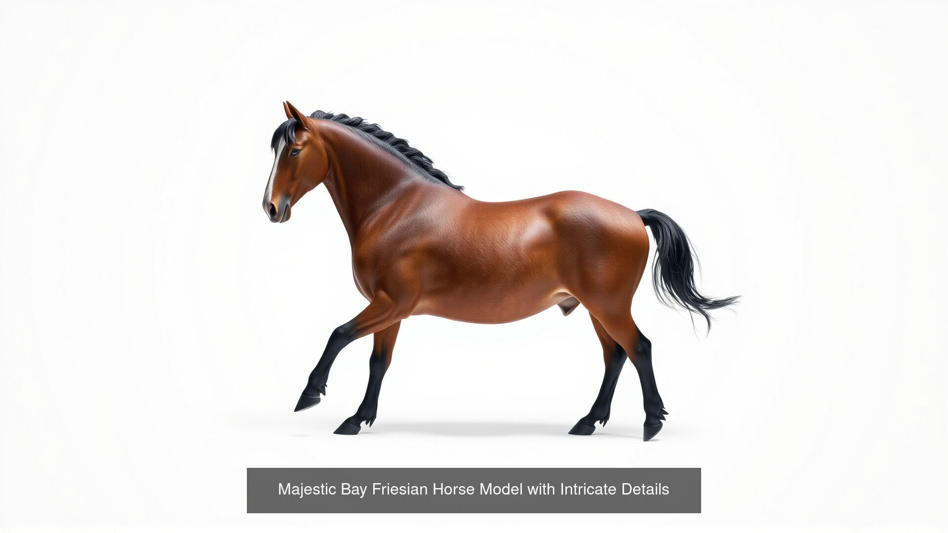 Horses of Different Breeds Pack 3D Model Collection_9