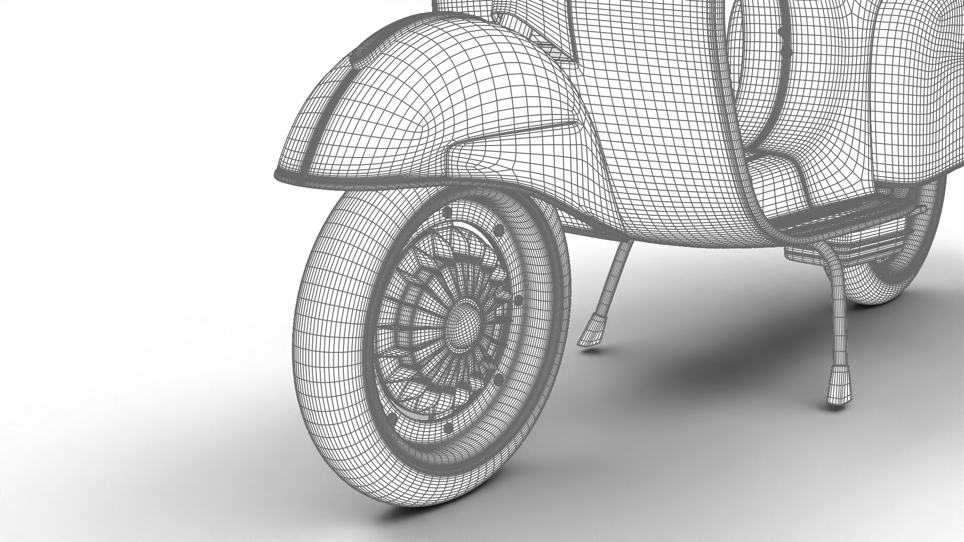 Vespa 125 1967 3d model 3D model_27