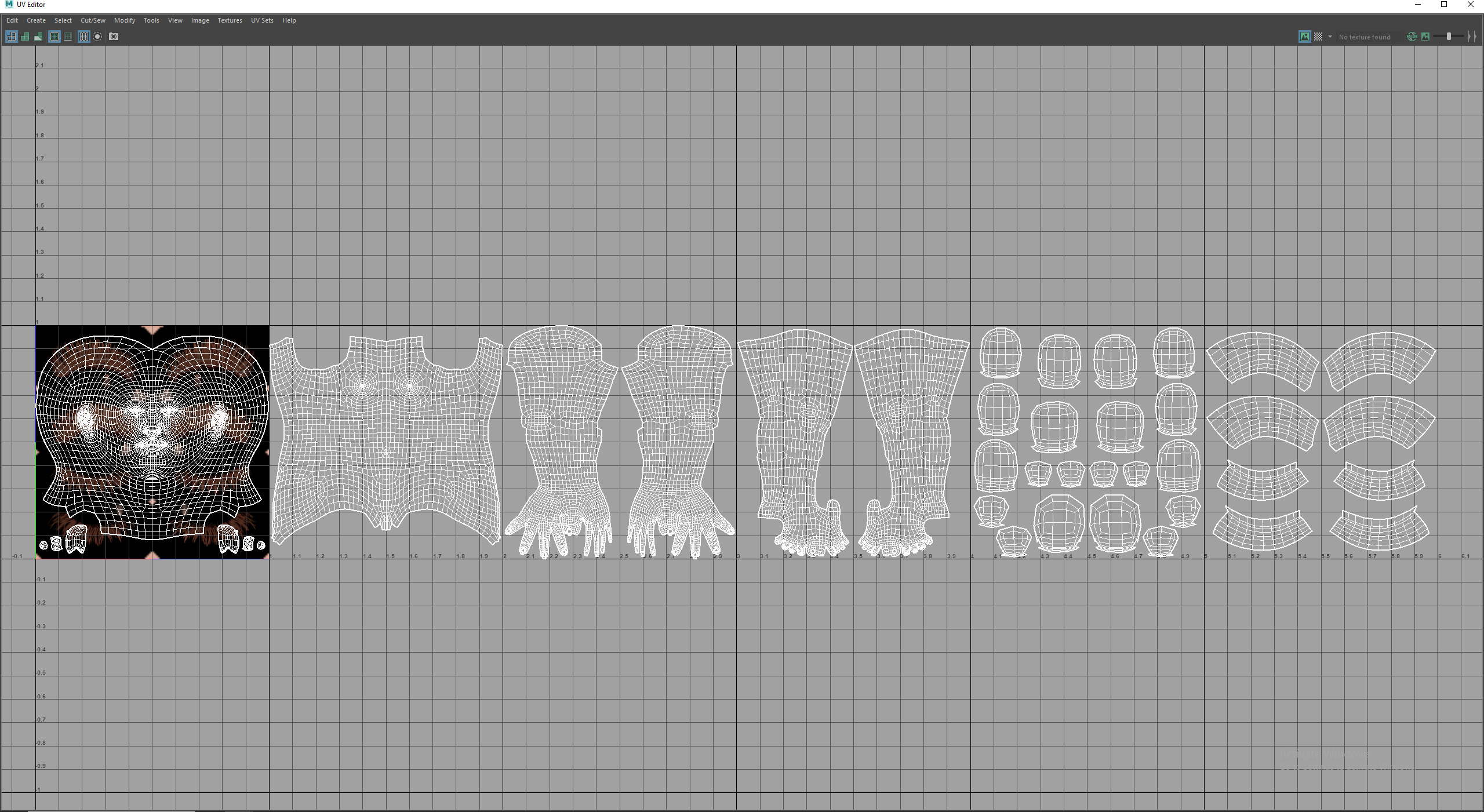 Game Cartoon Mona Girl Character rigged Low-poly 3D model_15