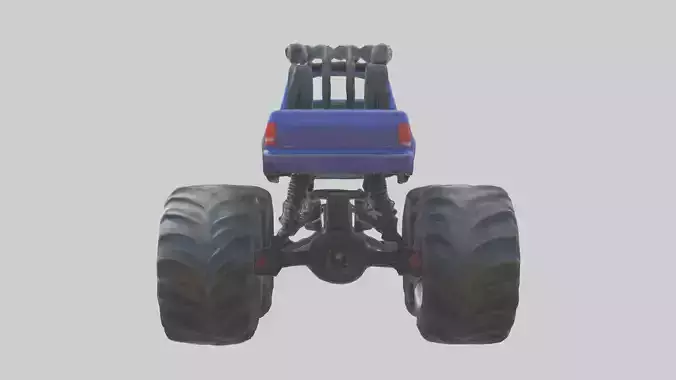 Cartoon Monster Truck model
