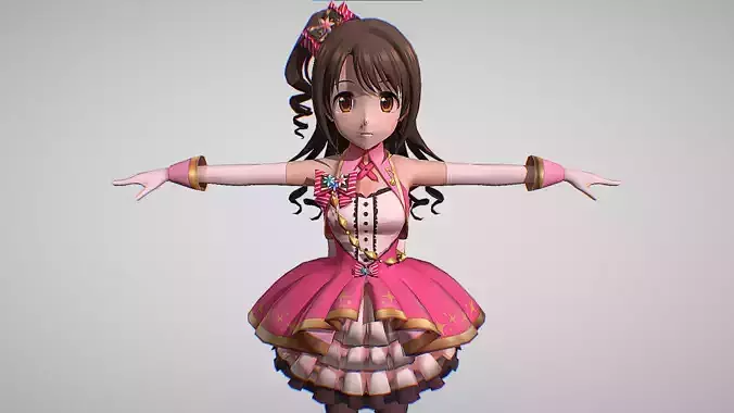 Uzuki Shimamaru - State Of Magic -  Idolmaster Cinderella Girls 3D model