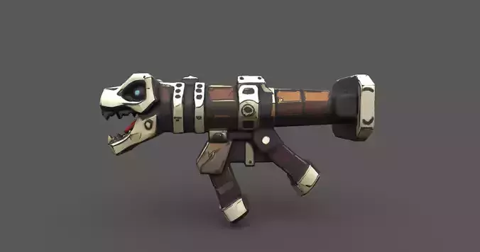 Prehistoric Howler Launcher- Stylized 3D Model Low-poly 3D model