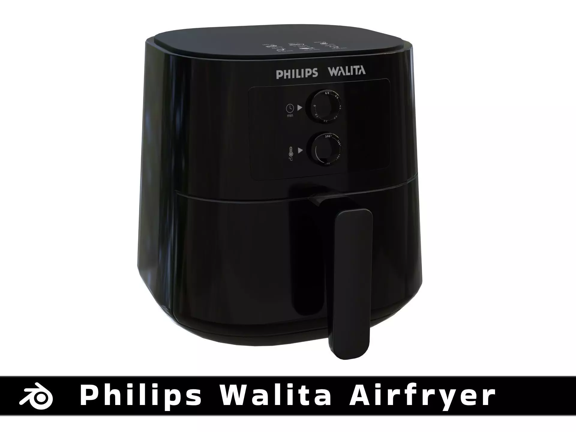 AirFryer Philips Walita HD9206 Low-poly 3D model