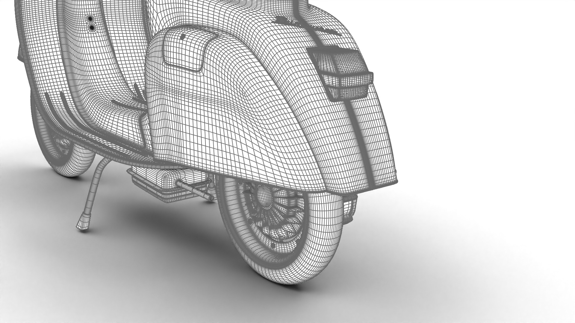 Vespa 125 1967 3d model 3D model_28