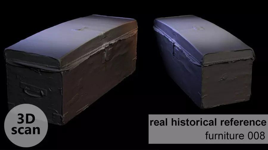 Furniture 008 - historical chest 3D print model_0