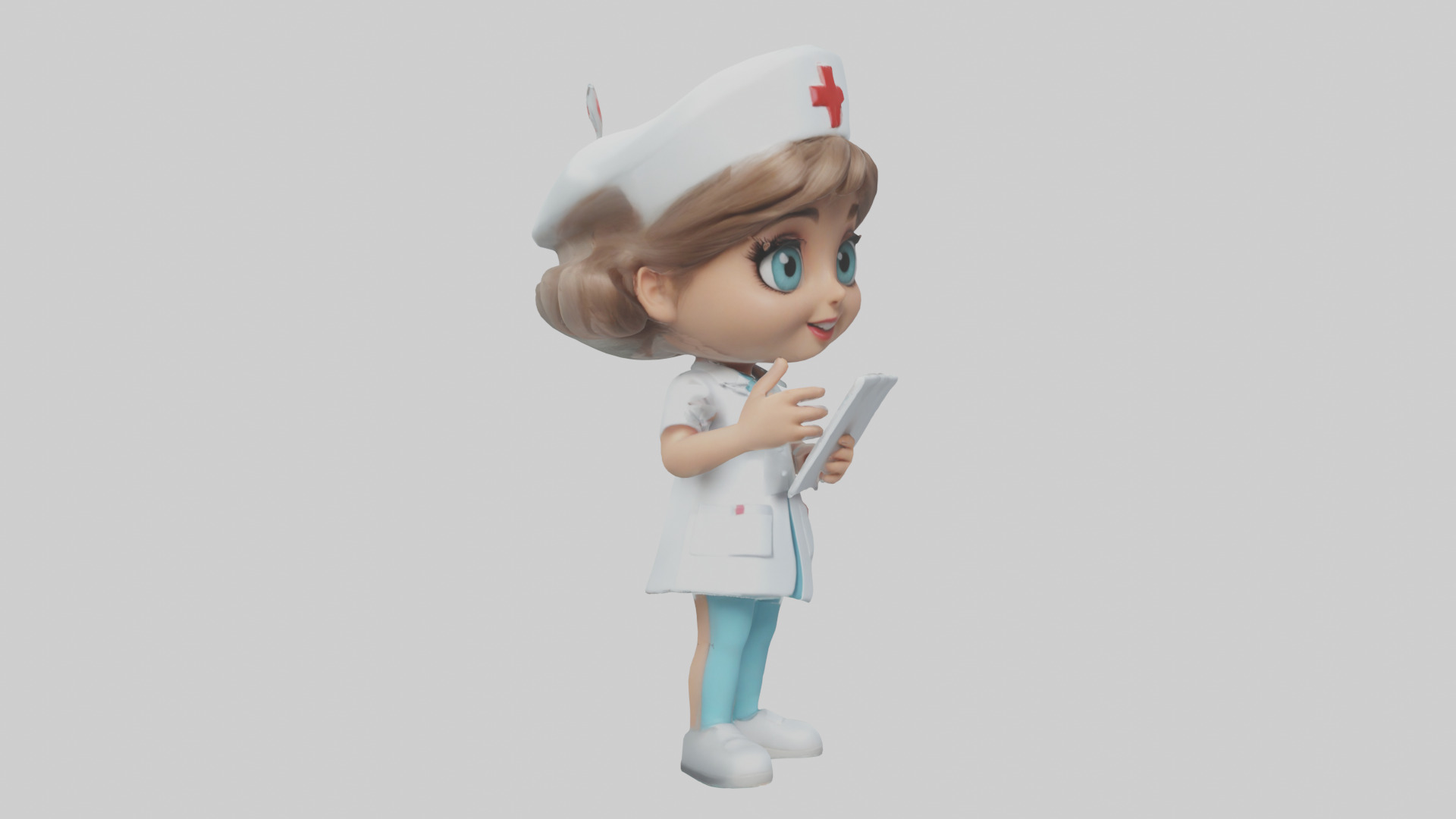 Cartoon Nurse Assistant model 3D model_7