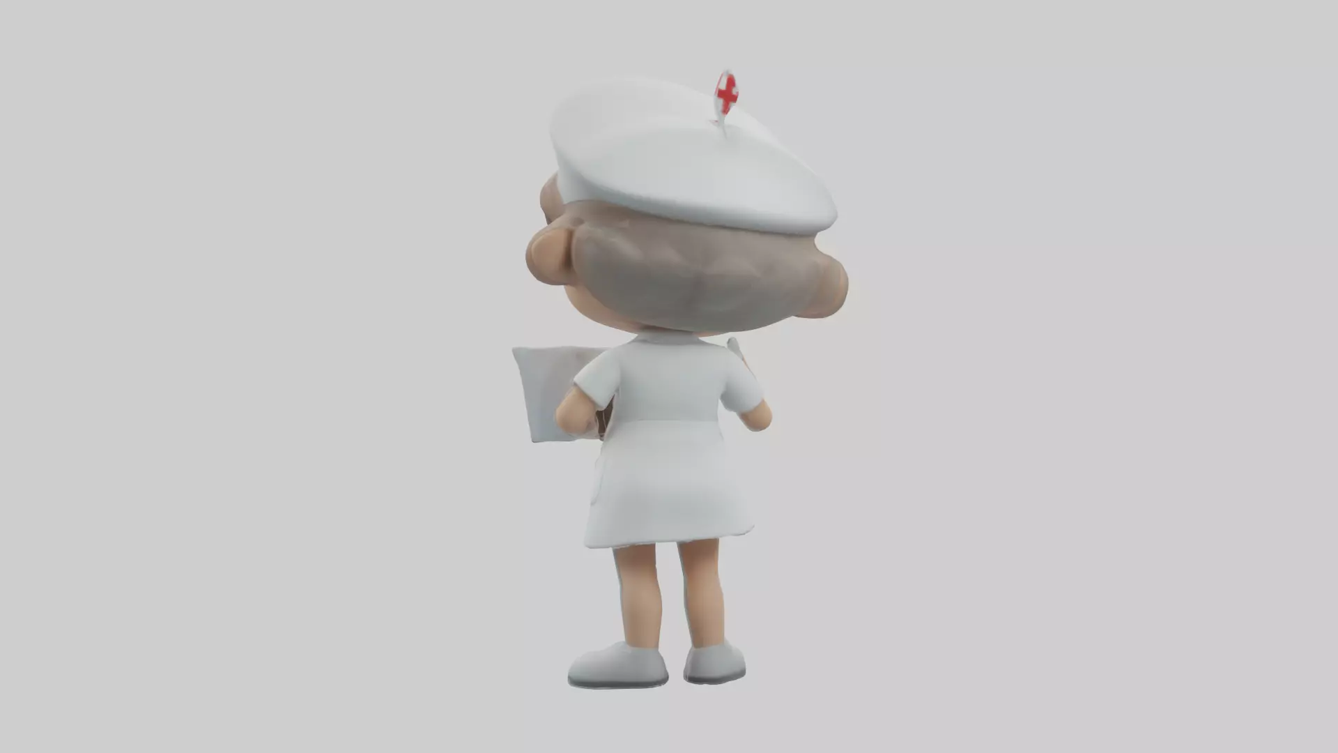 Cartoon Nurse Assistant model 3D model_0