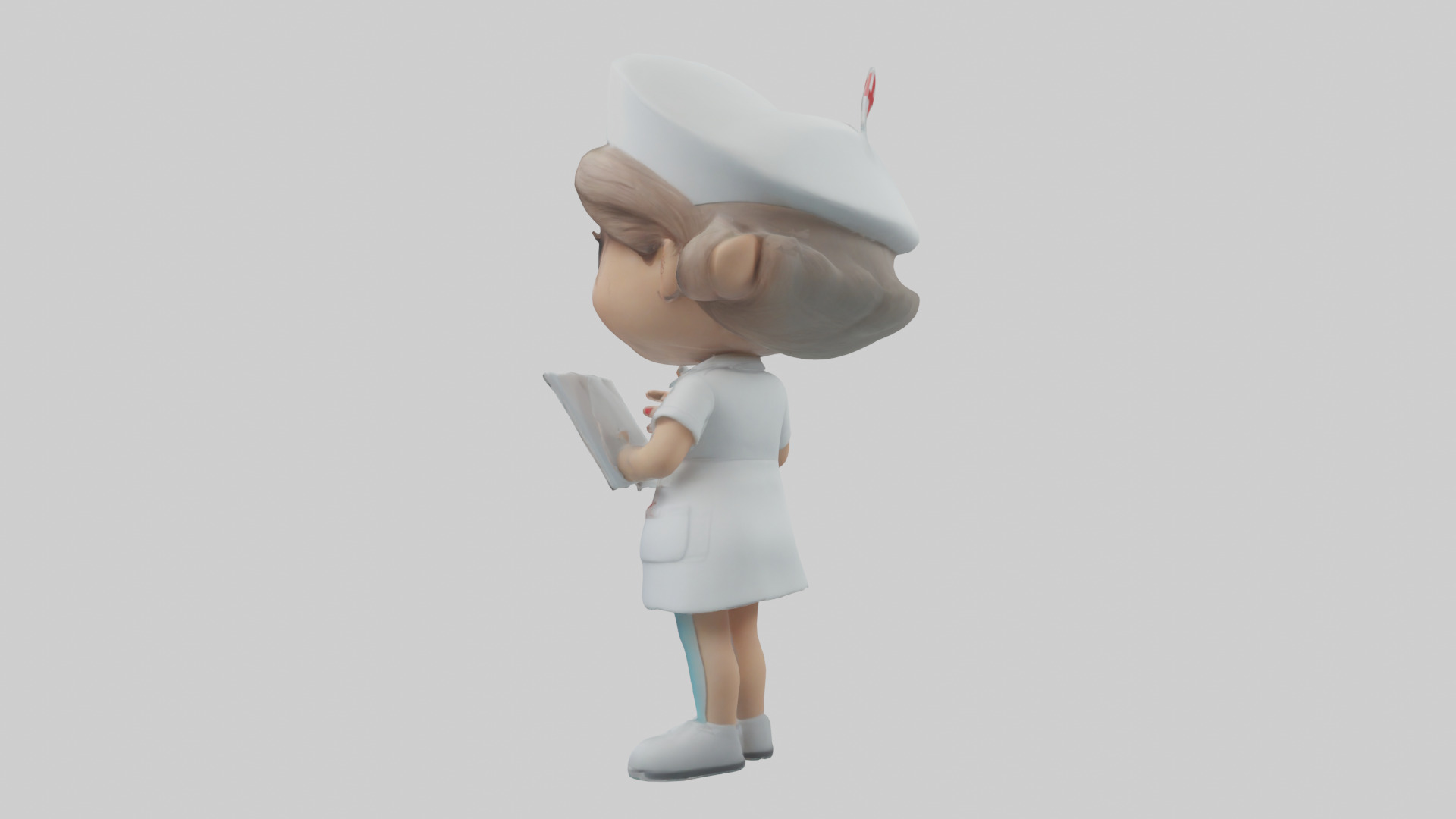 Cartoon Nurse Assistant model 3D model_1