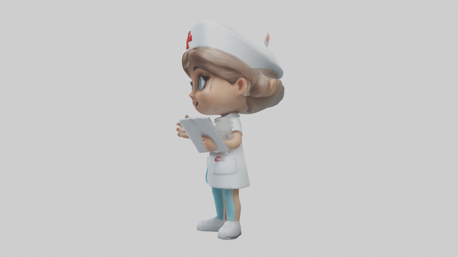 Cartoon Nurse Assistant model 3D model_12