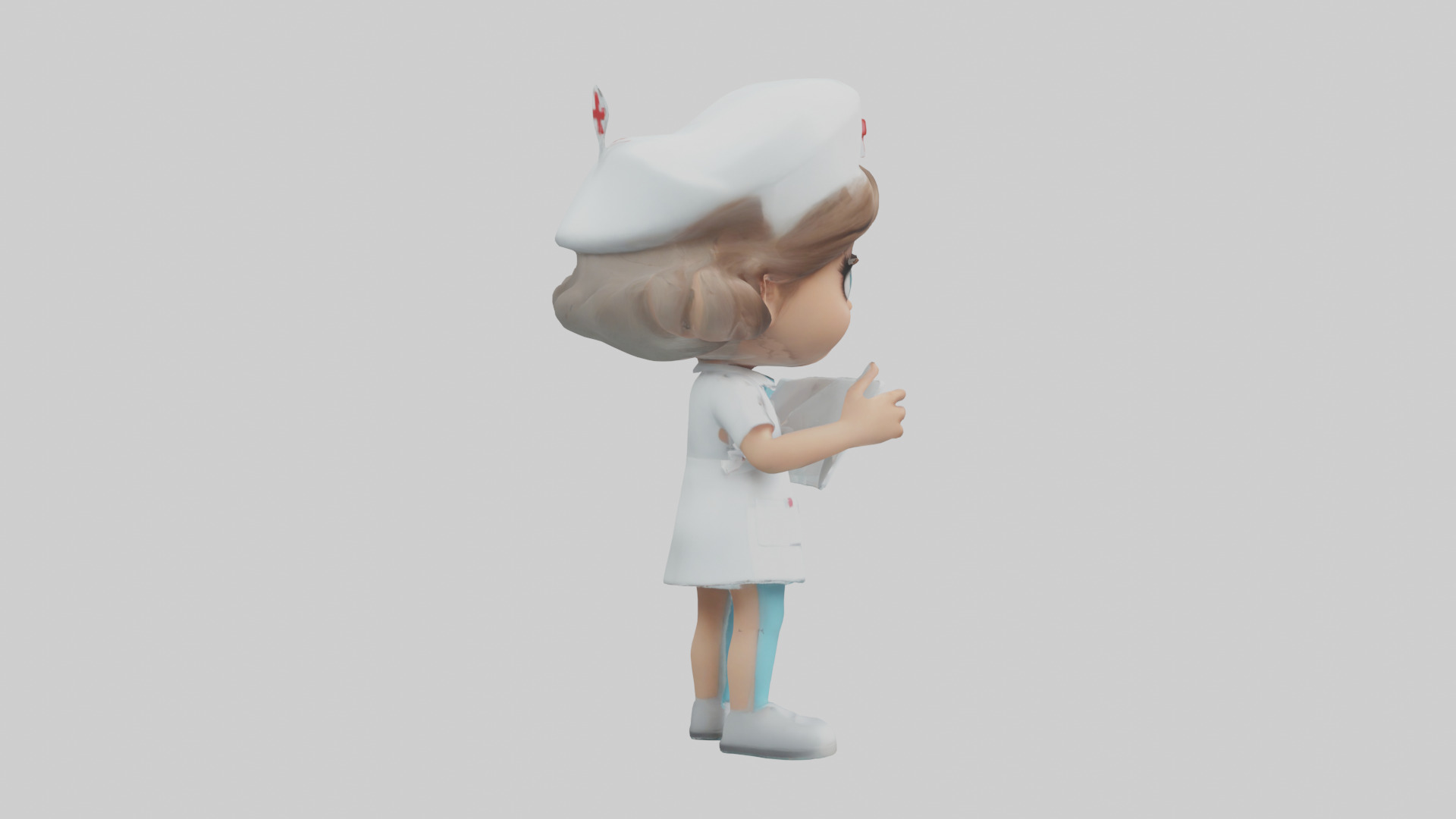 Cartoon Nurse Assistant model 3D model_13