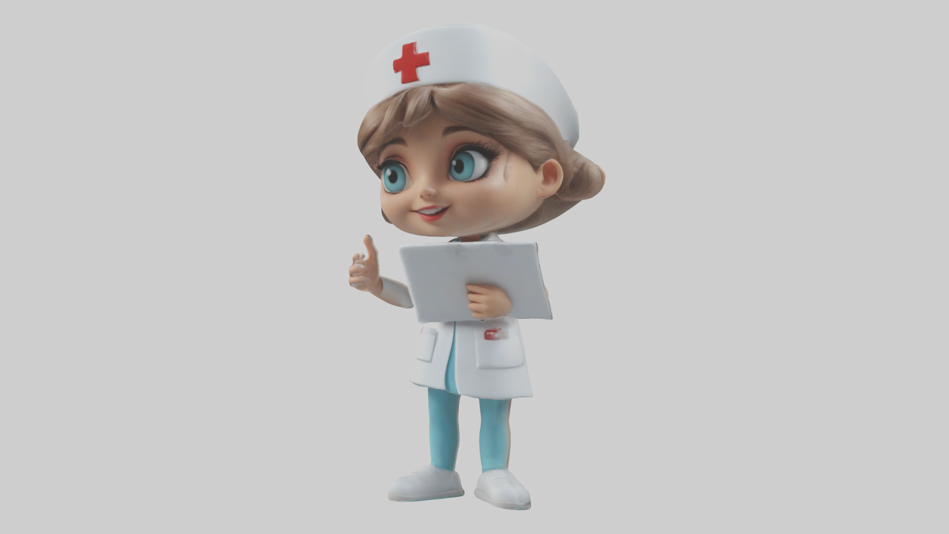 Cartoon Nurse Assistant model 3D model_8